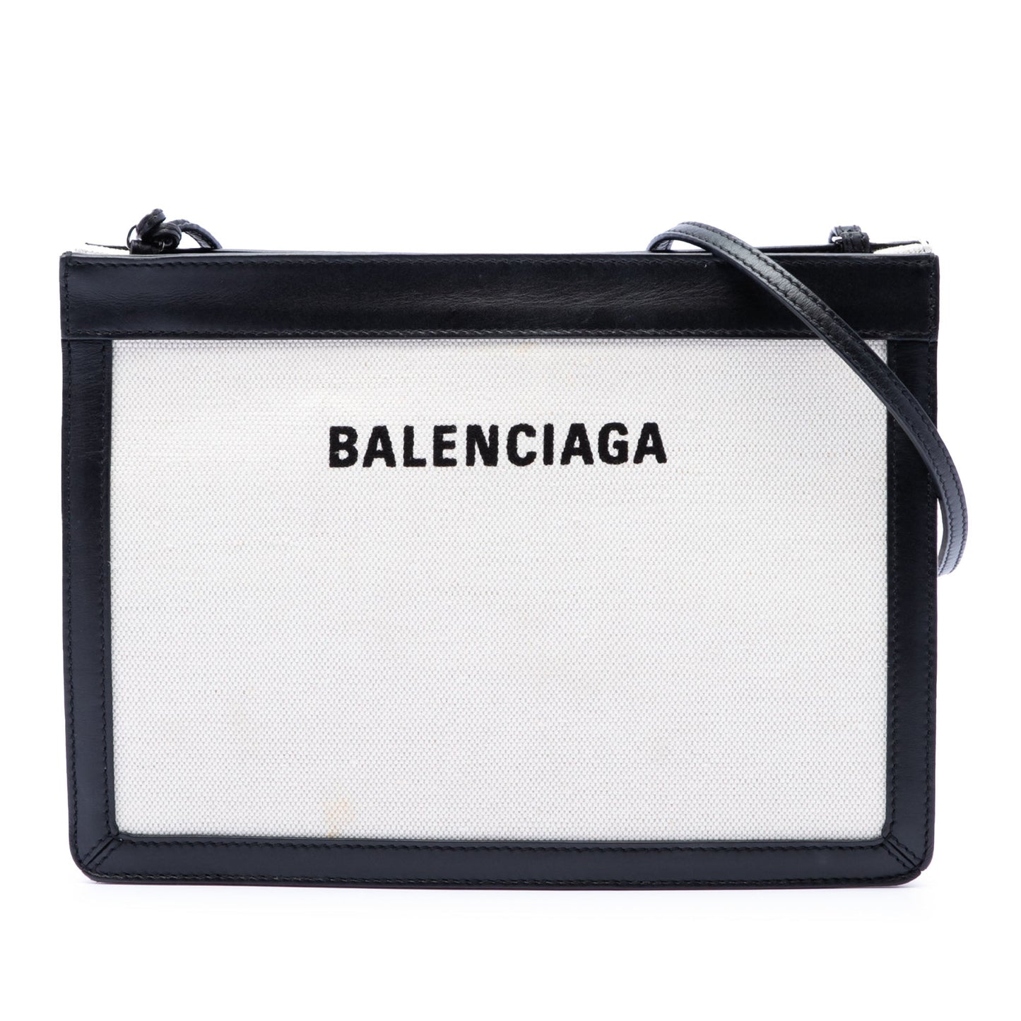 Balenciaga Canvas Navy Pochette Crossbody