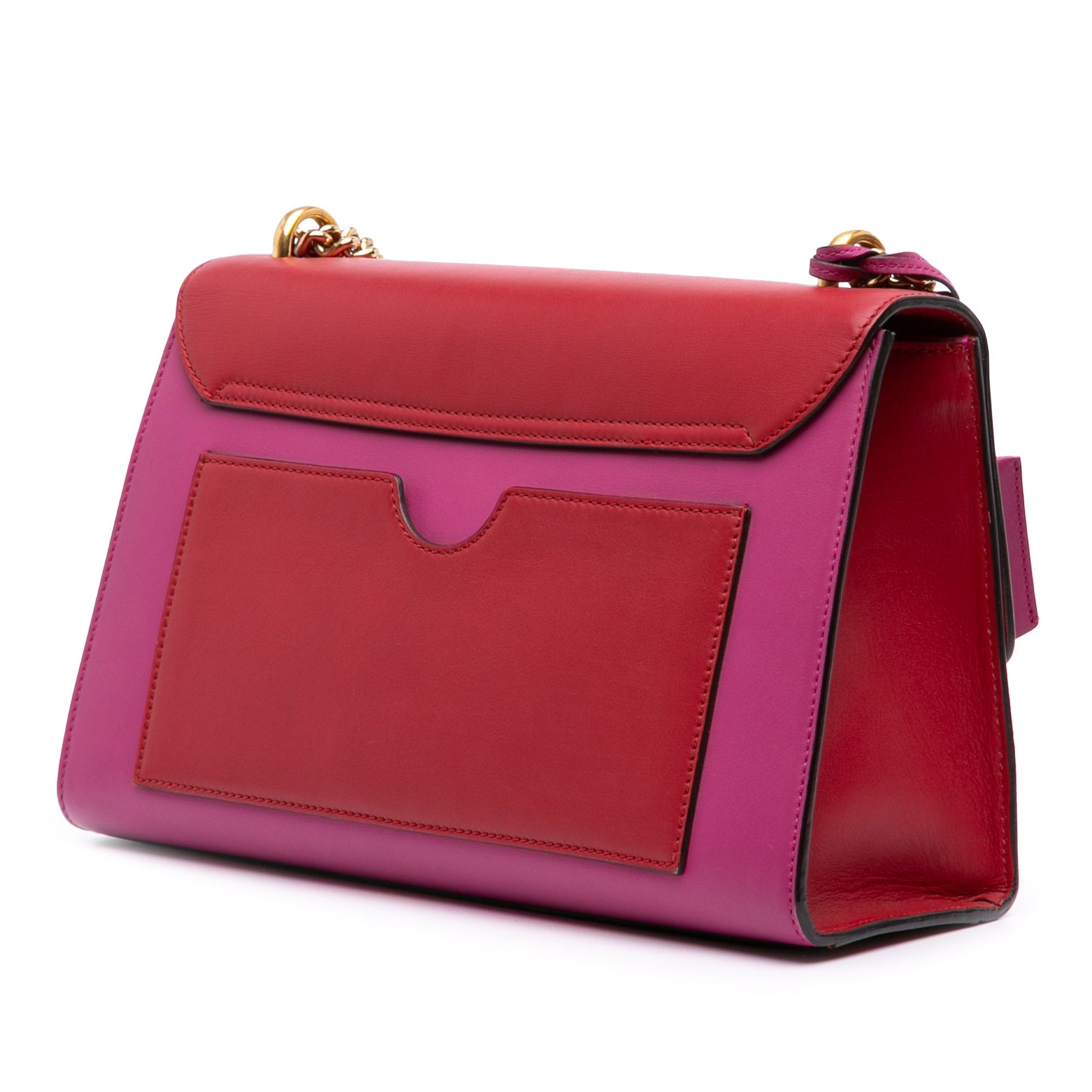 Gucci Medium Bicolor Leather Padlock Shoulder Bag