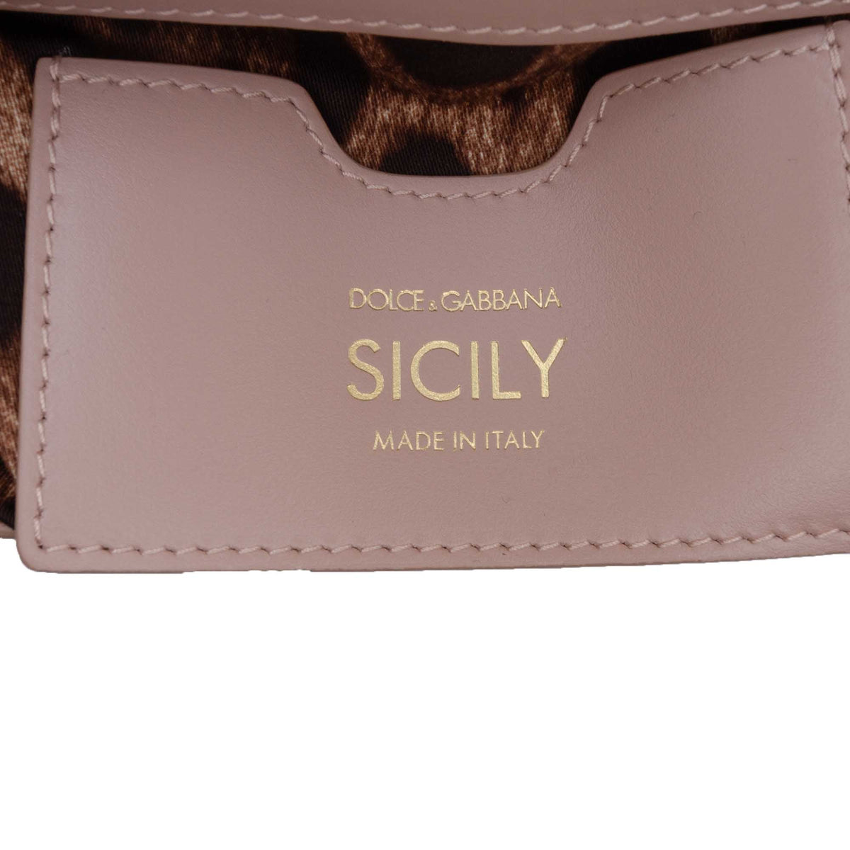 Dolce & Gabbana Small Patent Miss Sicily Satchel — Brown