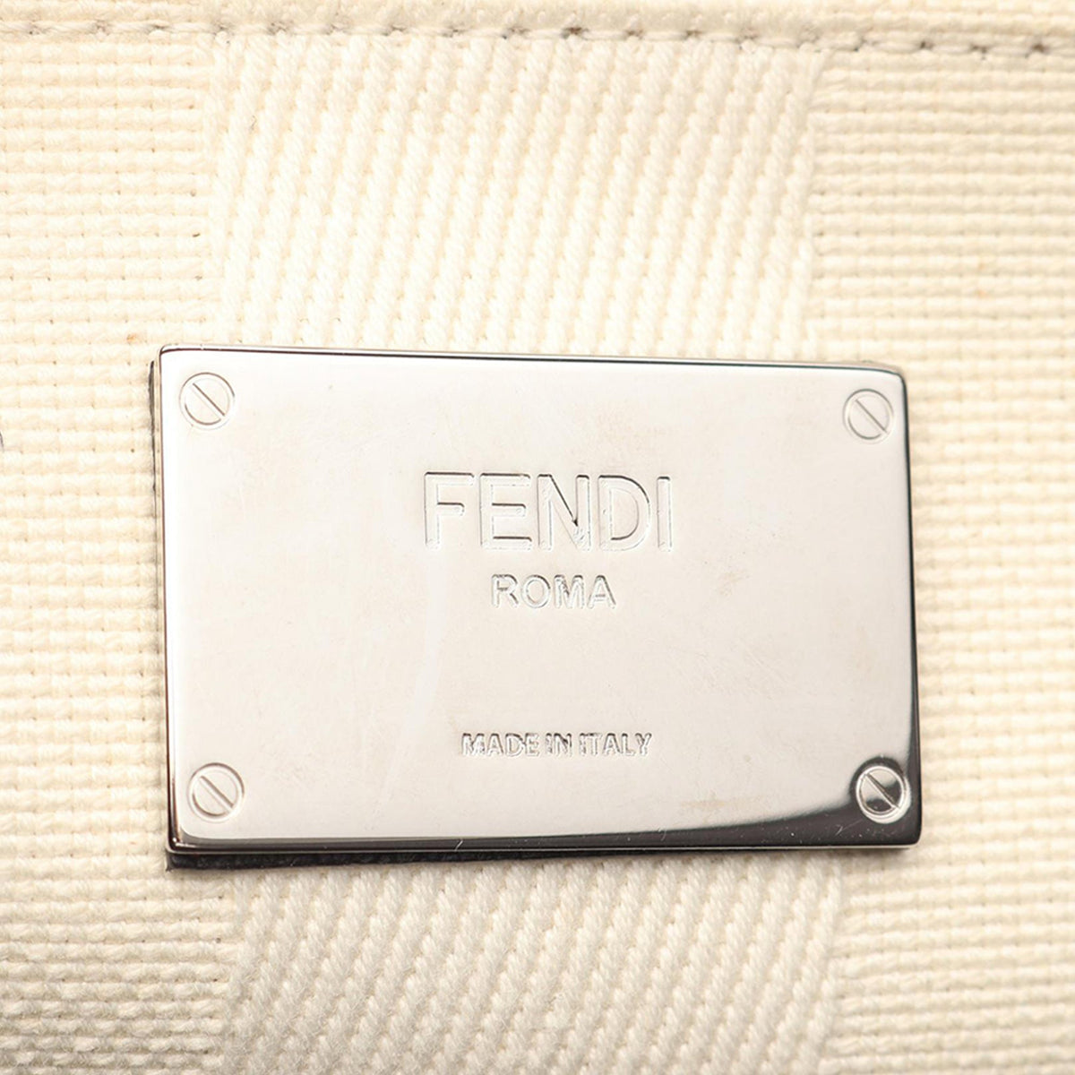 Fendi Raffia Peekaboo X-Lite Fit Satchel