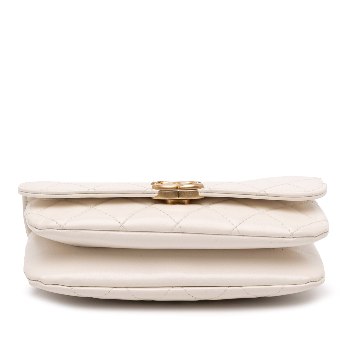 Chanel Quilted Shiny Lambskin Flap with Chain
