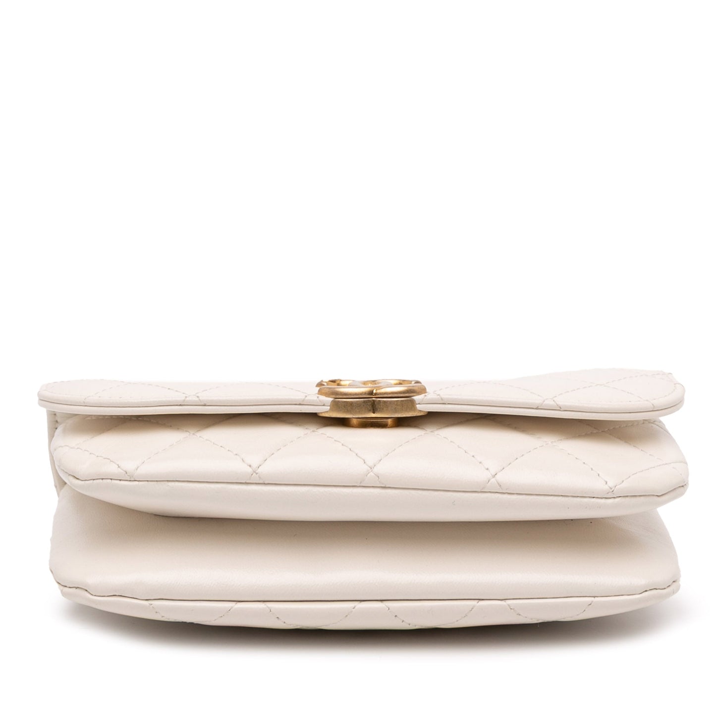 Chanel Quilted Shiny Lambskin Flap with Chain