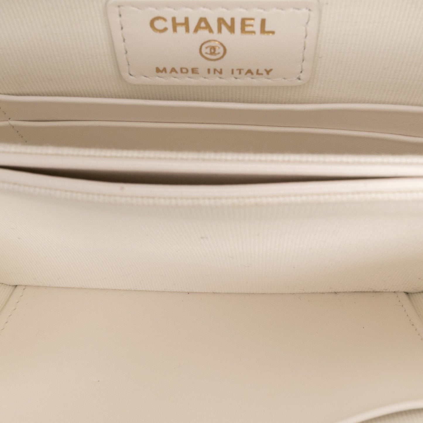 Chanel Quilted Shiny Lambskin Flap with Chain