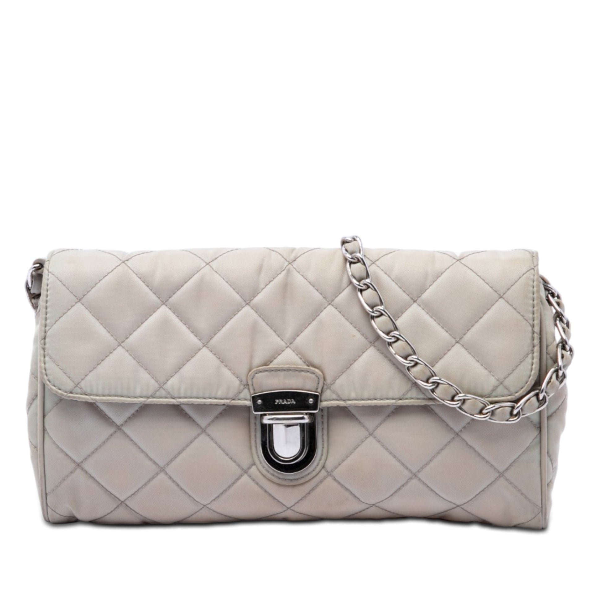Prada Impuntu Tessuto Chain Crossbody