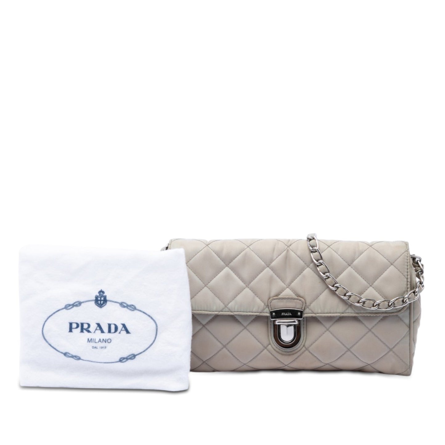 Prada Impuntu Tessuto Chain Crossbody