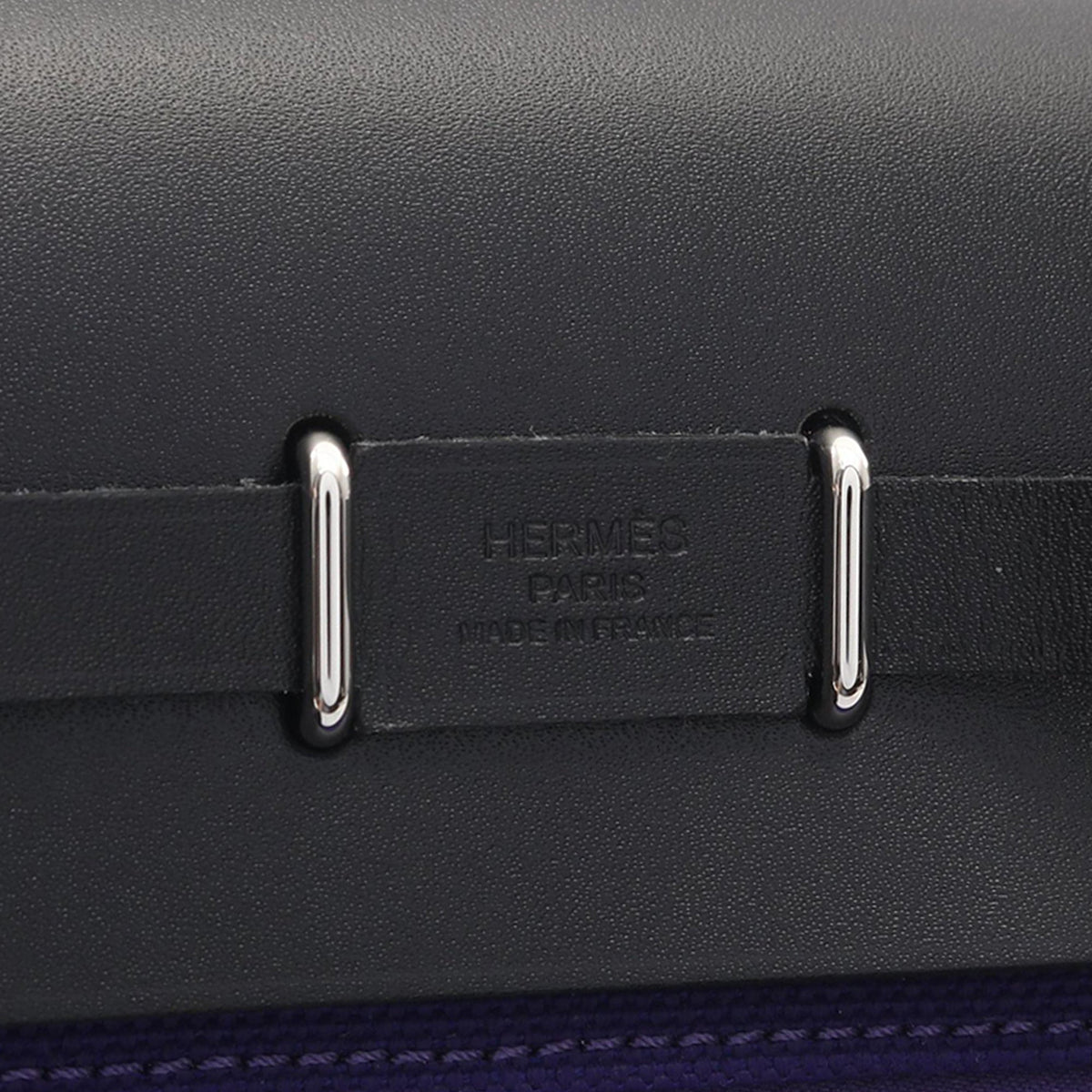 Hermès Military Toile and Vache Hunter Herbag Zip 20