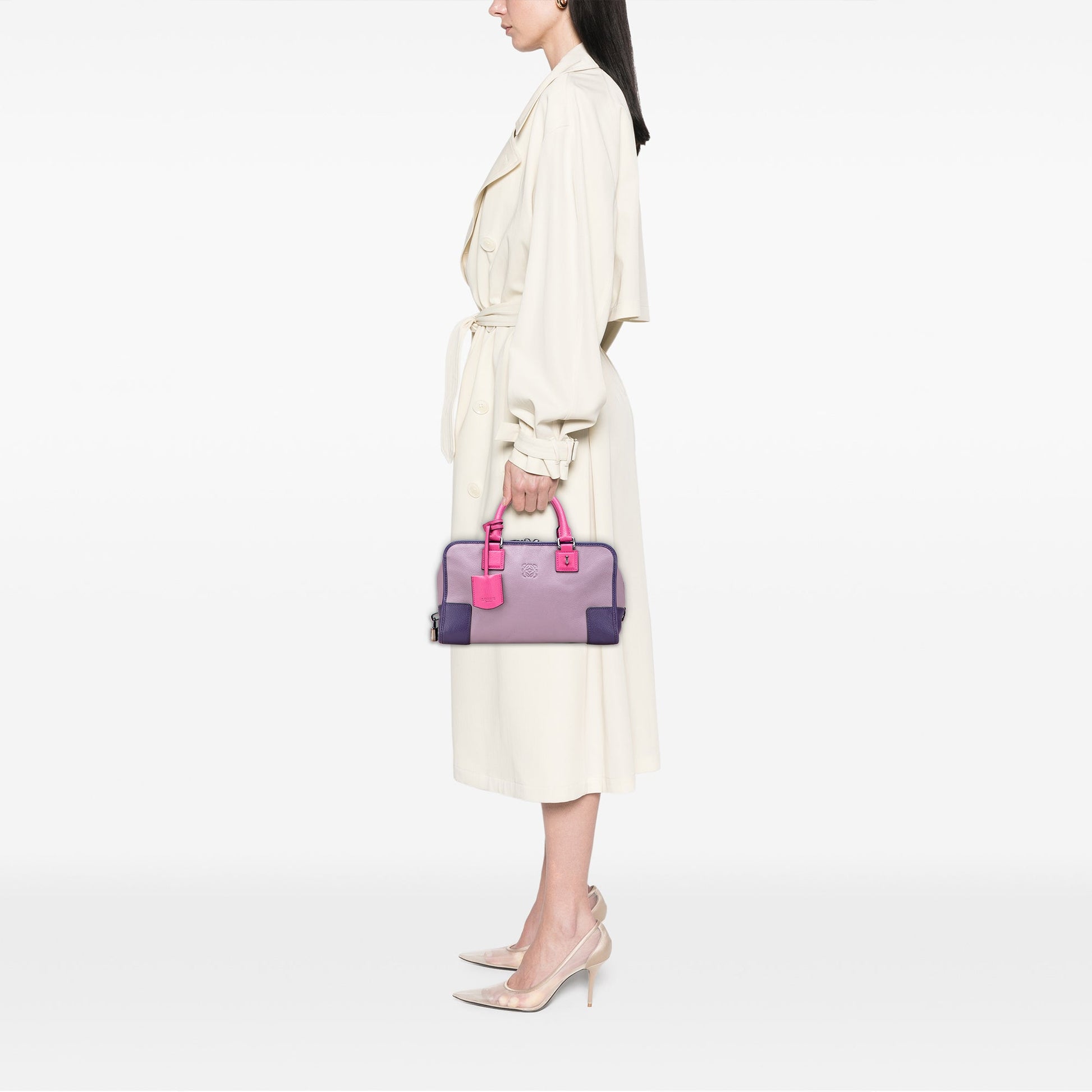 LOEWE Tricolor Goatskin Amazona 28