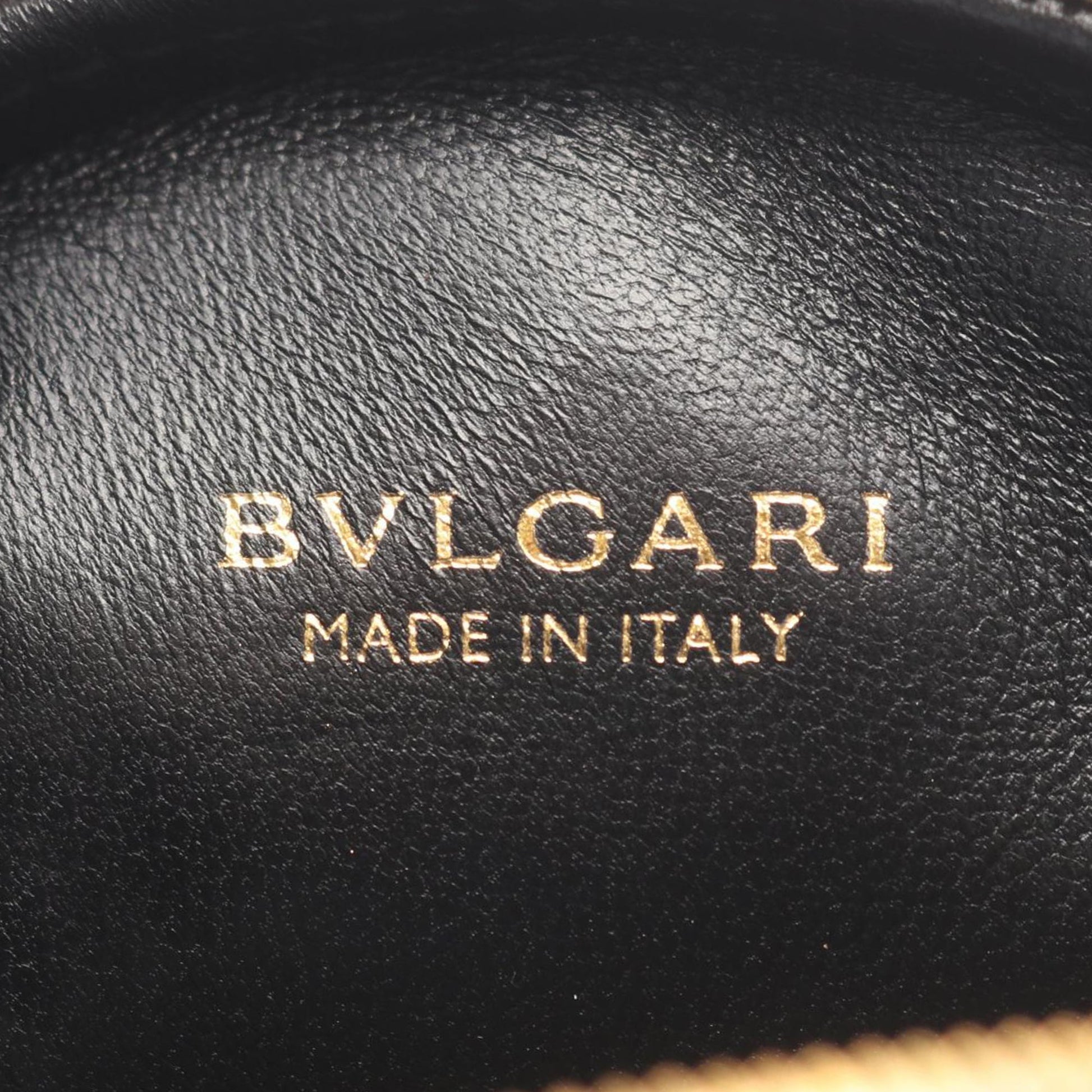 Bvlgari Leather Serpenti Cabochon Round Crossbody