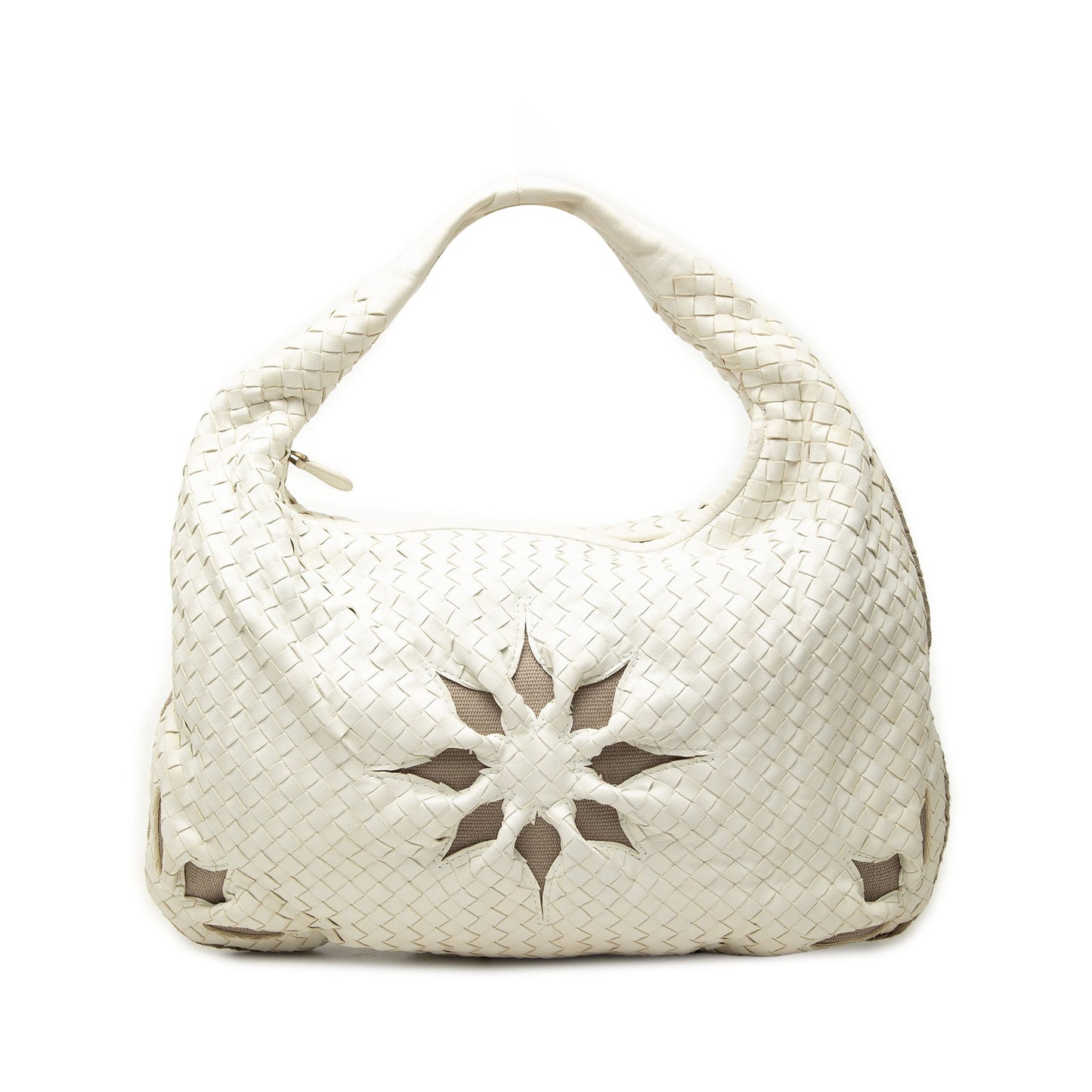 Bottega Veneta Large Nappa Intrecciato Flower Veneta Hobo