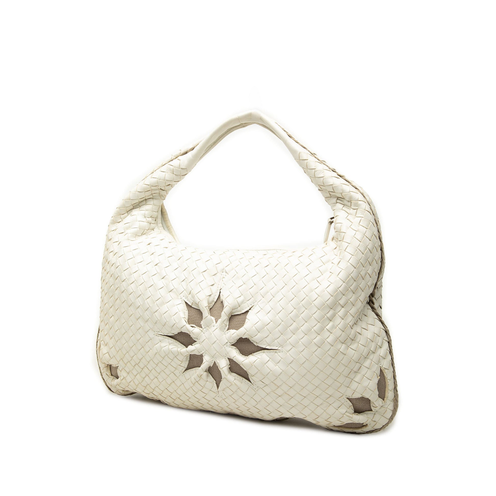 Bottega Veneta Large Nappa Intrecciato Flower Veneta Hobo
