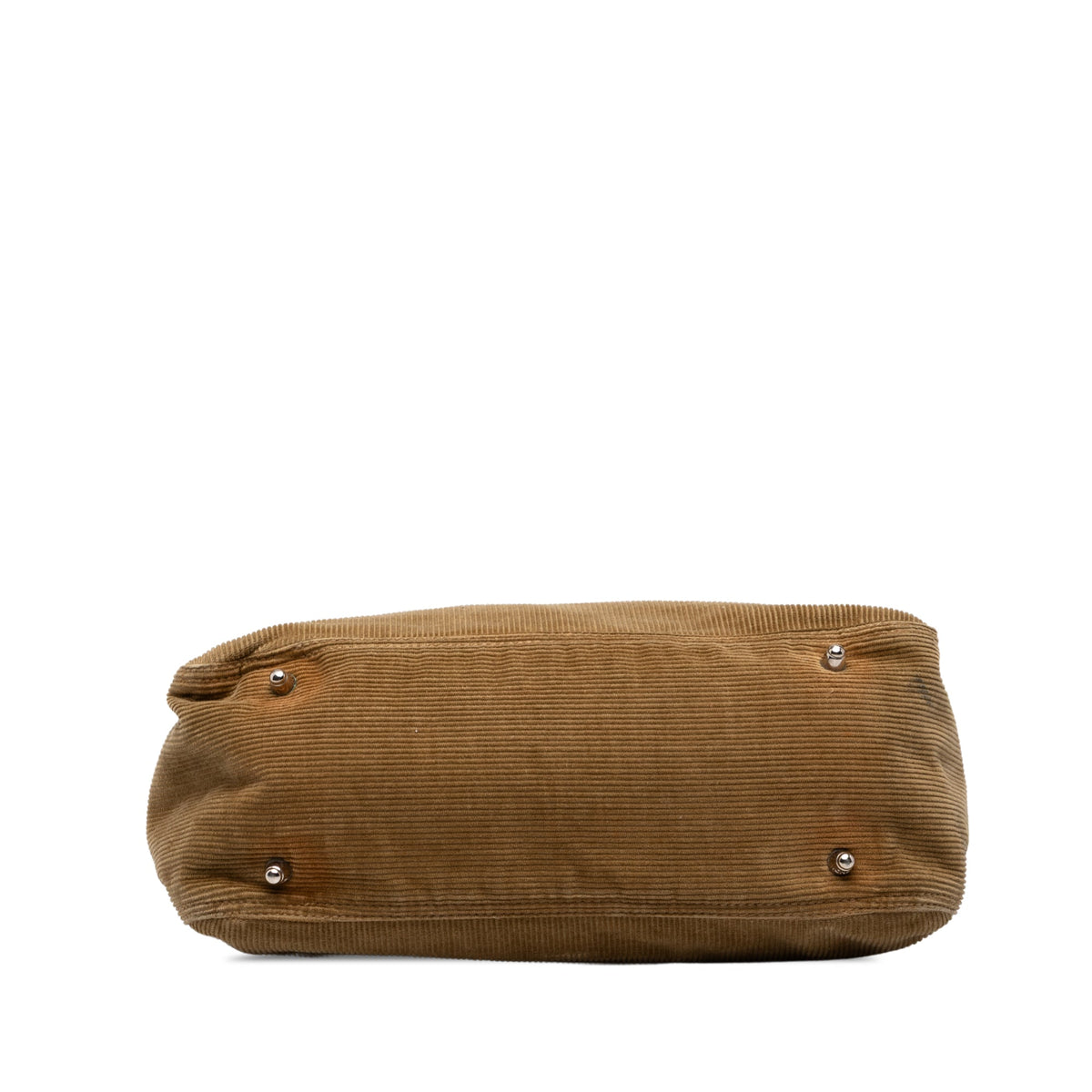 Fendi Corduroy Handbag — Brown