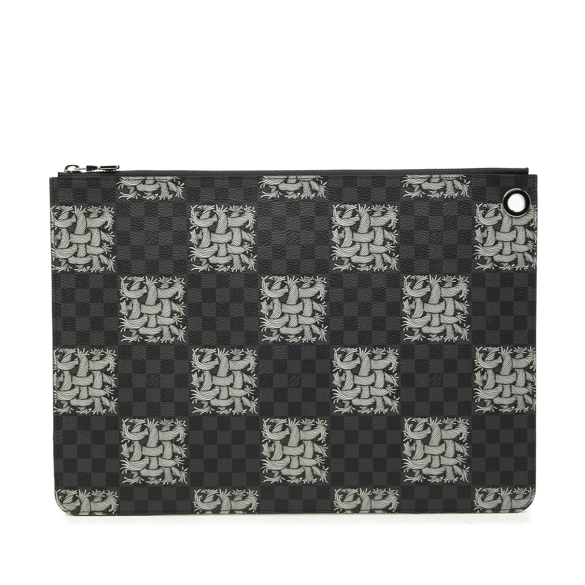 Louis Vuitton Christopher Nemeth Damier Graphite Rope Pochette Voyage GM — Black
