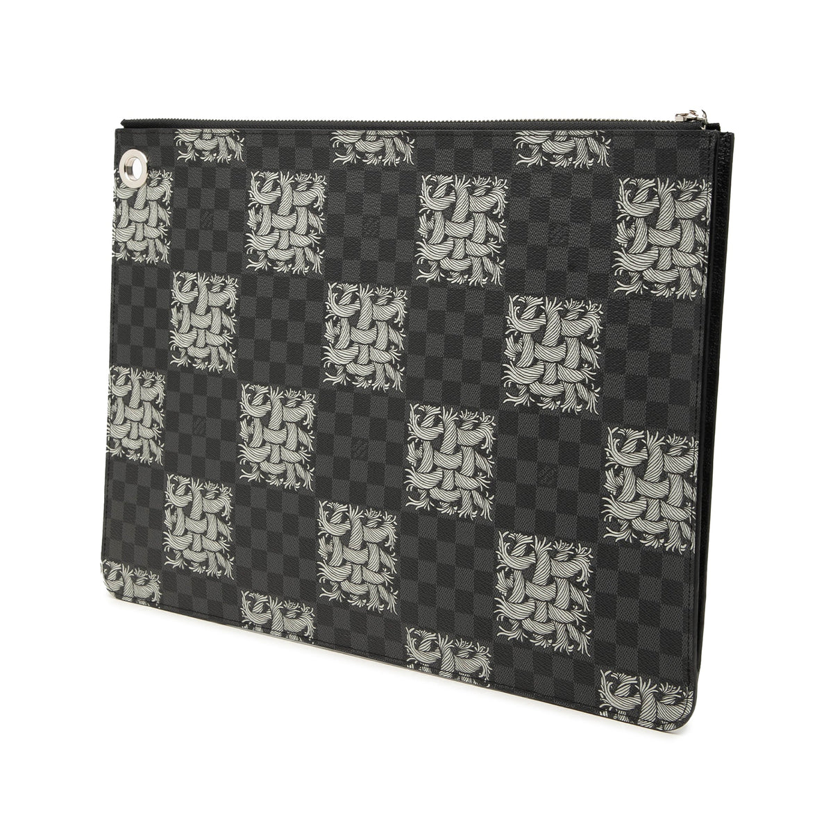 Louis Vuitton Christopher Nemeth Damier Graphite Rope Pochette Voyage GM — Black