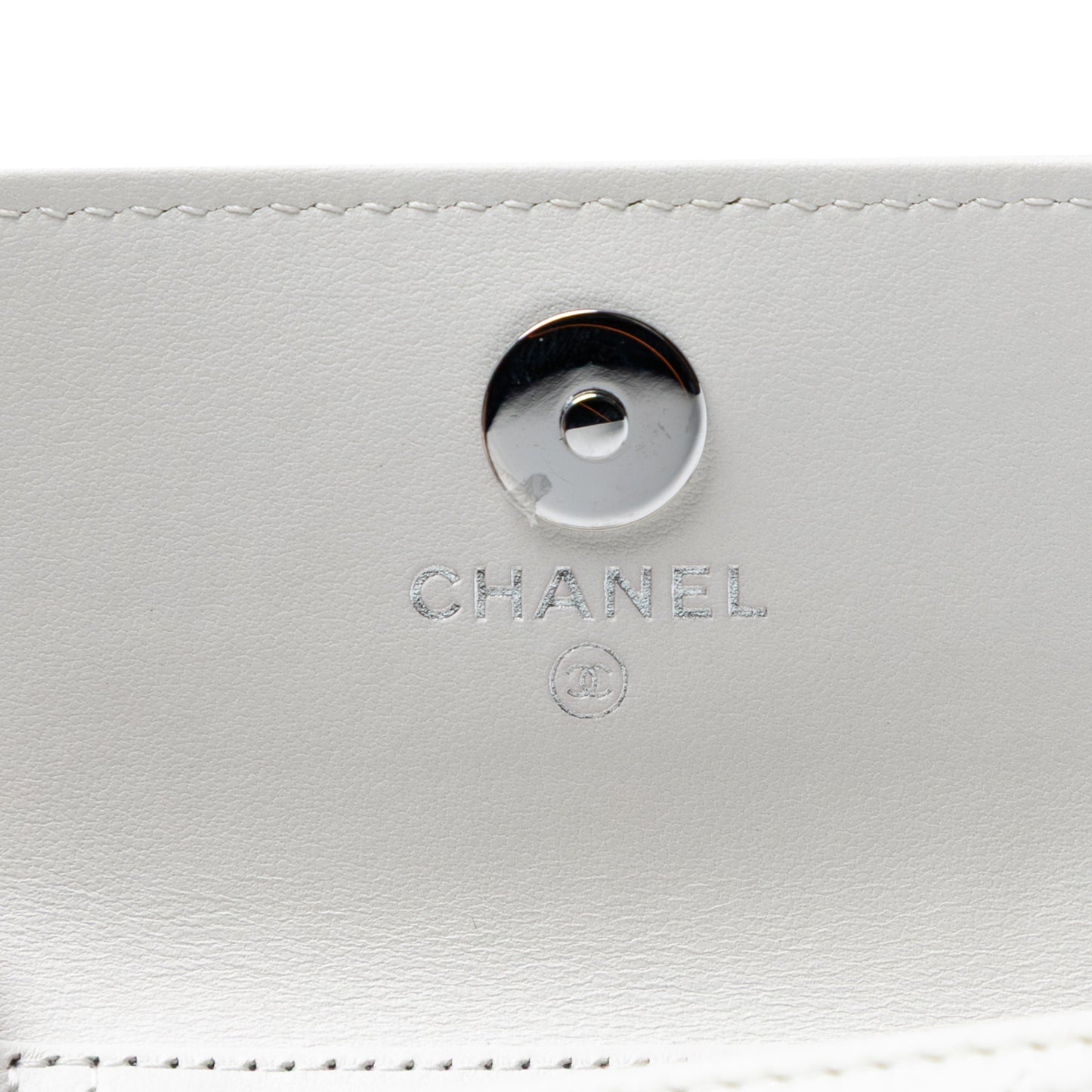 Chanel Lambskin 19 Flap Coin Purse With Chain