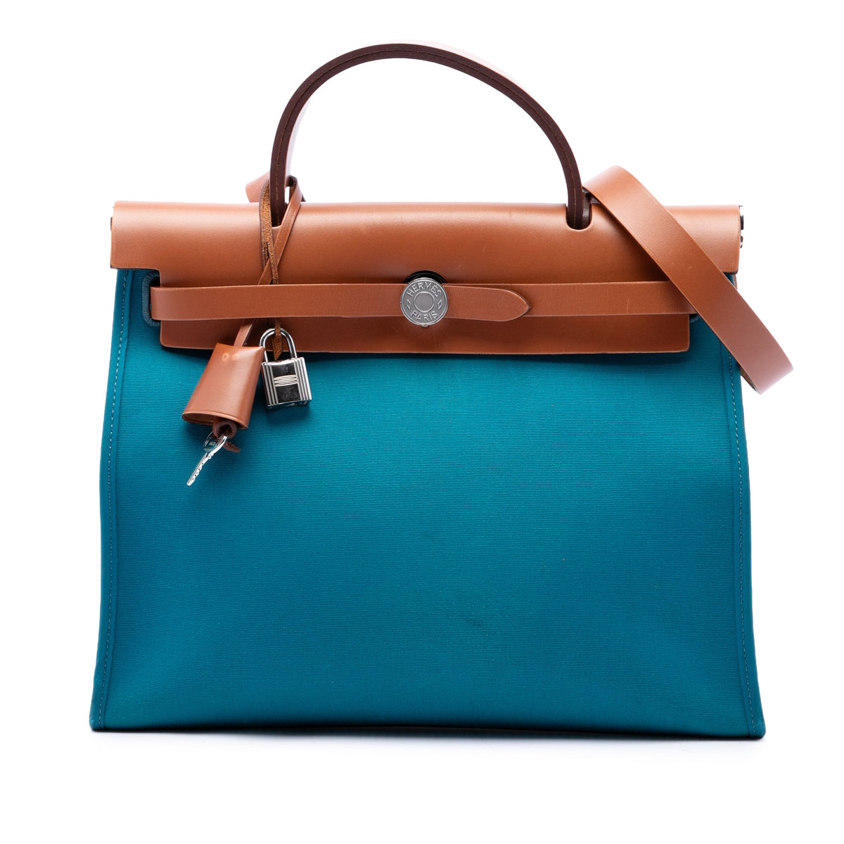 Hermès Toile Herbag Zip 31 — Blue