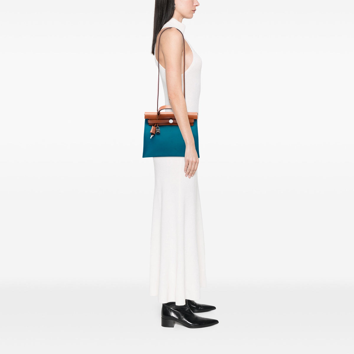 Hermès Toile Herbag Zip 31 — Blue
