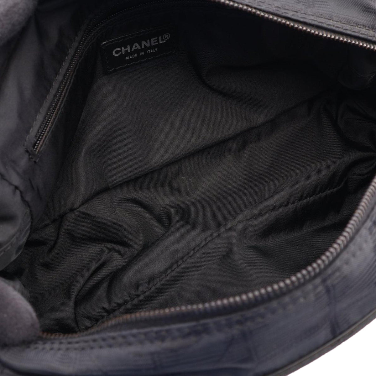 Chanel New Travel Line Nylon Clutch — Black