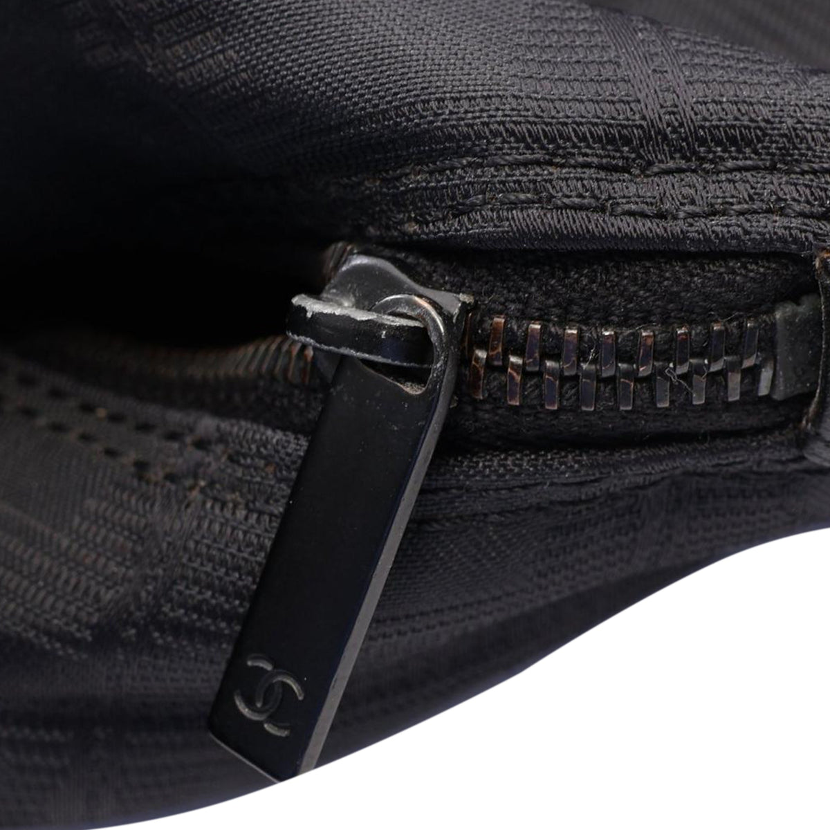 Chanel New Travel Line Nylon Clutch — Black