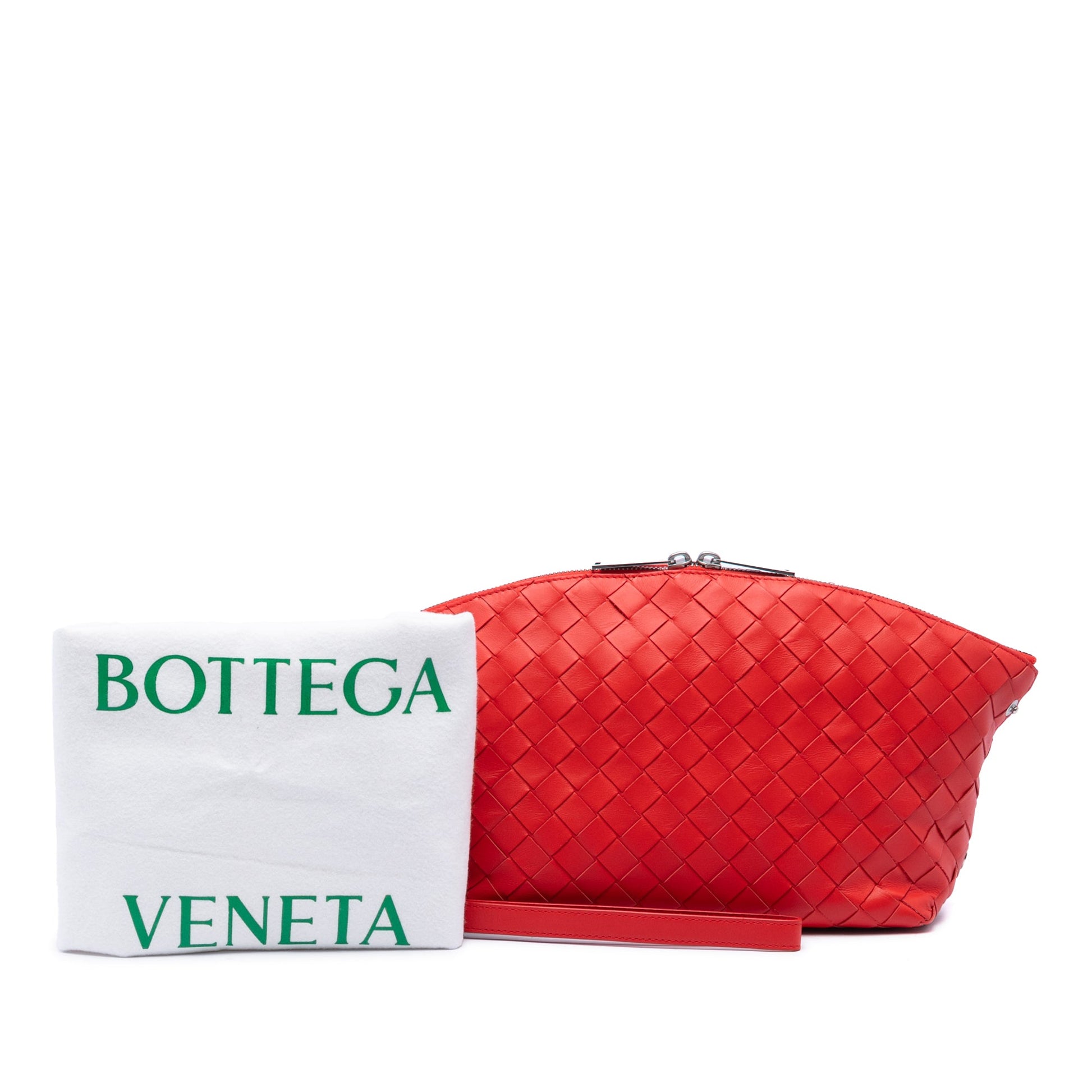 Bottega Veneta Nappa Intrecciato Wristlet Pouch