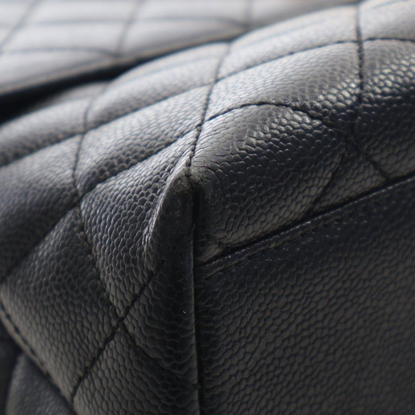 Chanel CC Quilted Caviar Kelly Top Handle Bag
