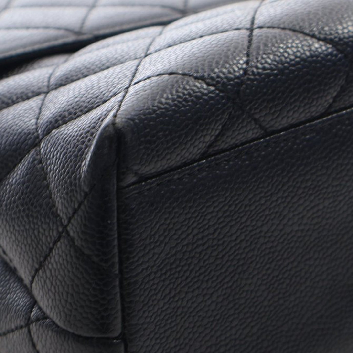 Chanel CC Quilted Caviar Kelly Top Handle Bag
