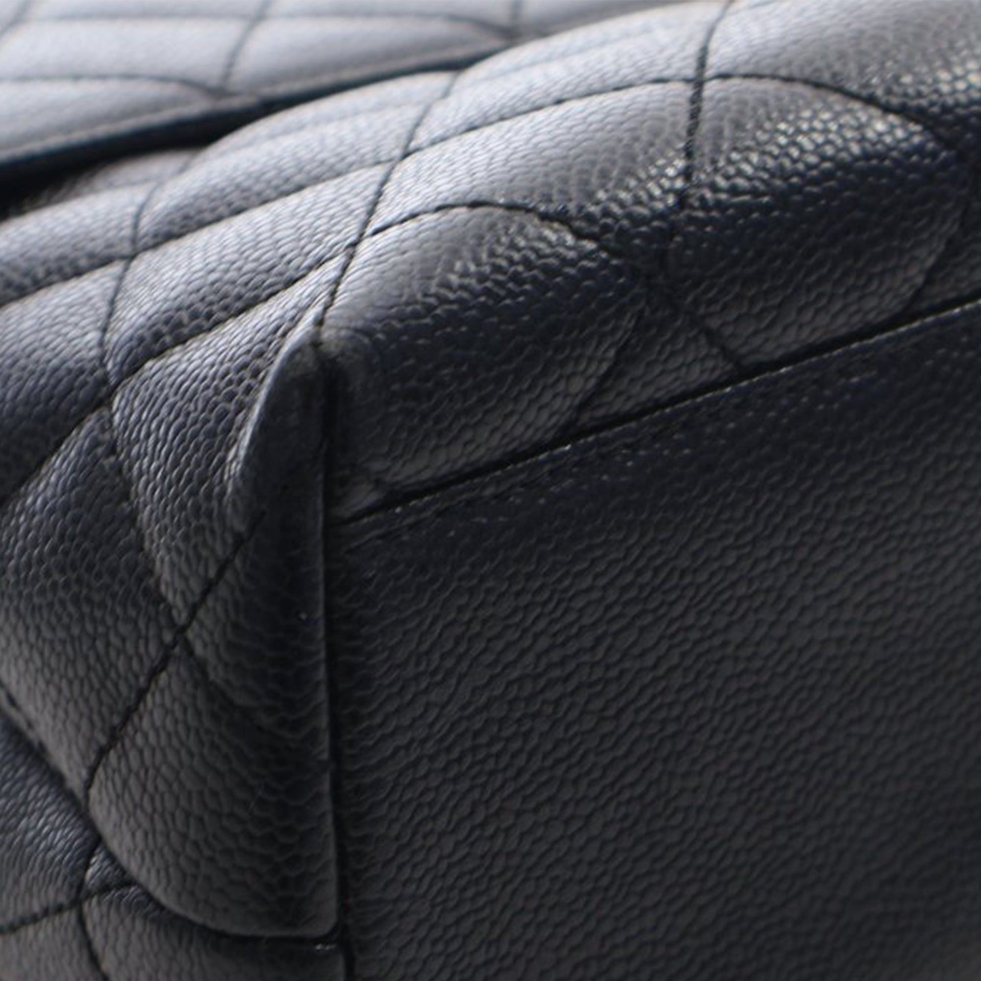 Chanel CC Quilted Caviar Kelly Top Handle Bag