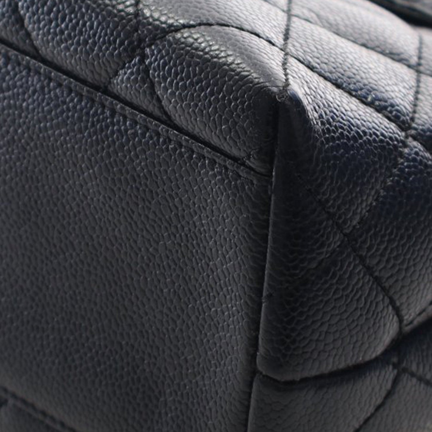 Chanel CC Quilted Caviar Kelly Top Handle Bag