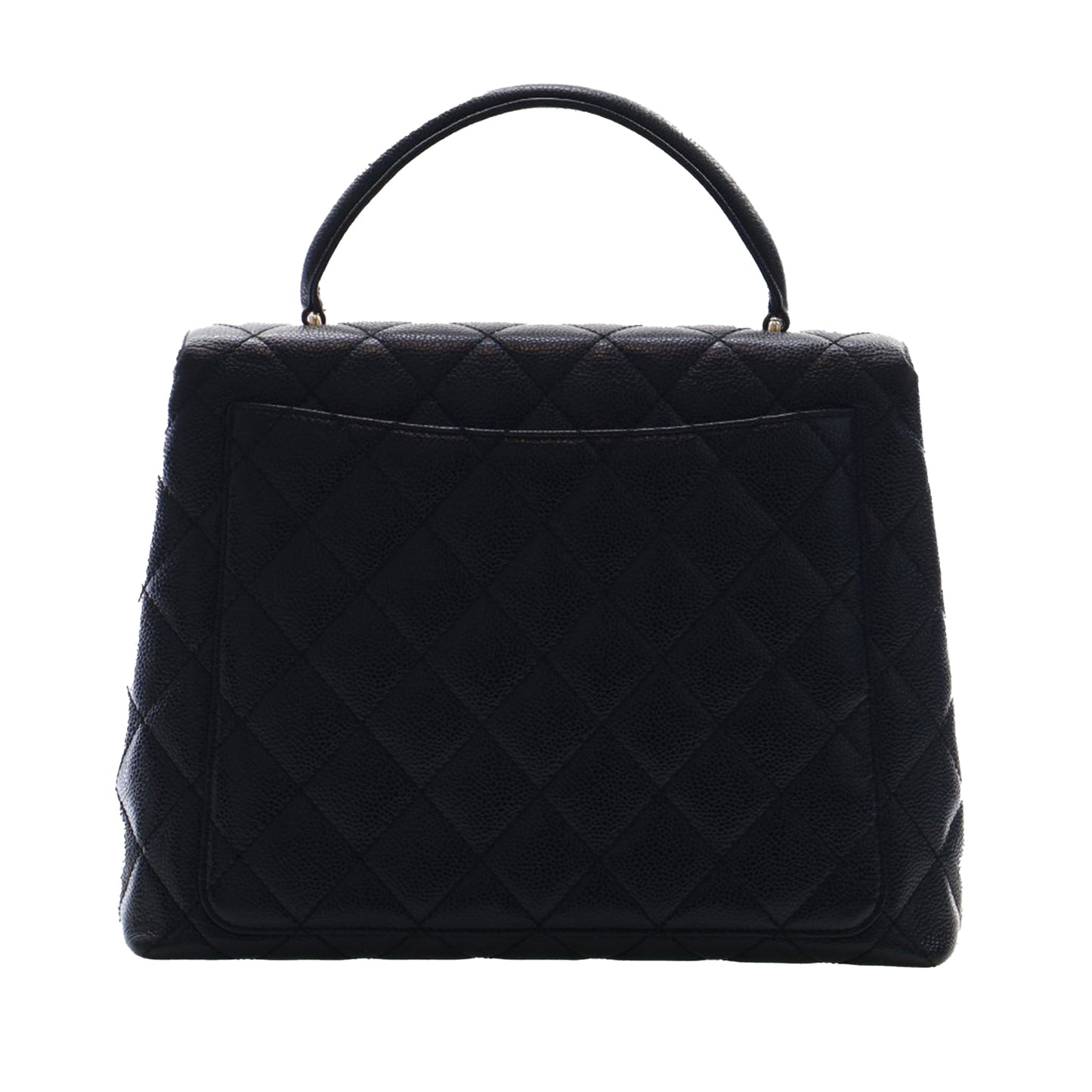 Chanel CC Quilted Caviar Kelly Top Handle Bag