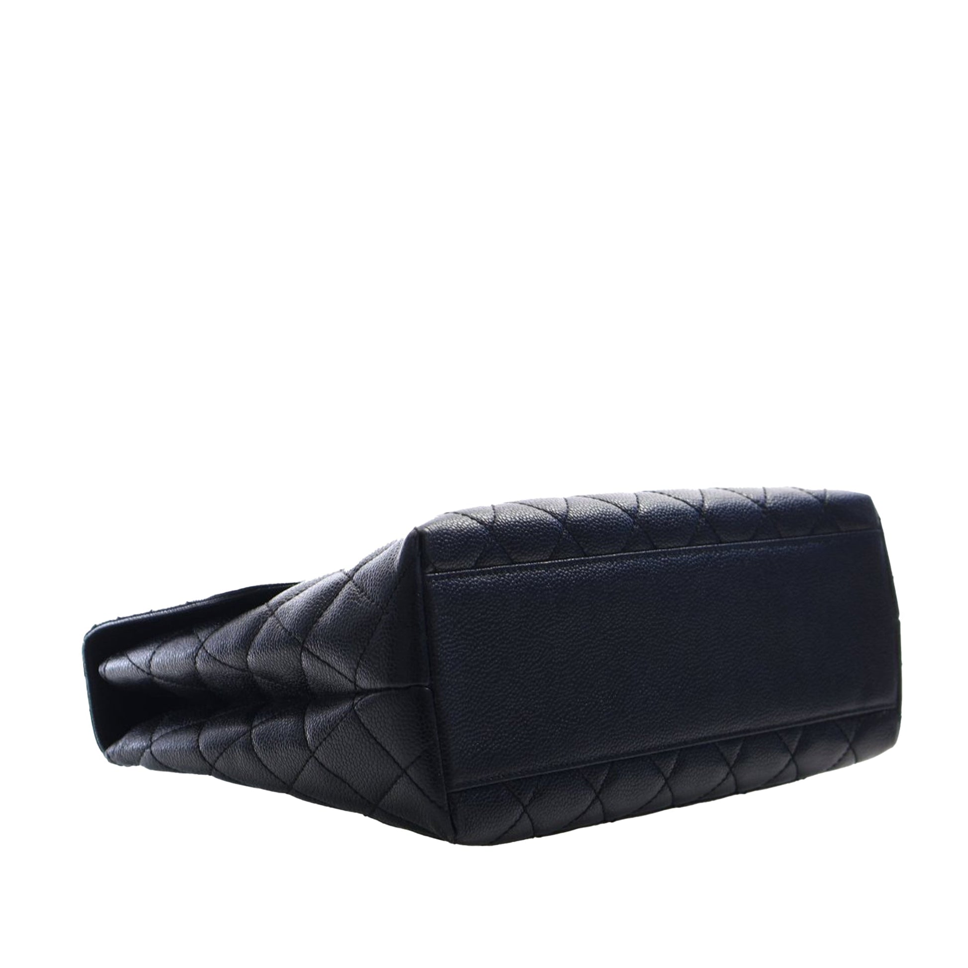 Chanel CC Quilted Caviar Kelly Top Handle Bag