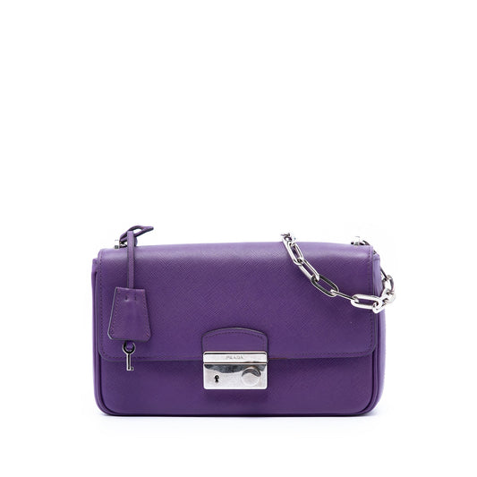 Prada Saffiano Sound Lock Crossbody