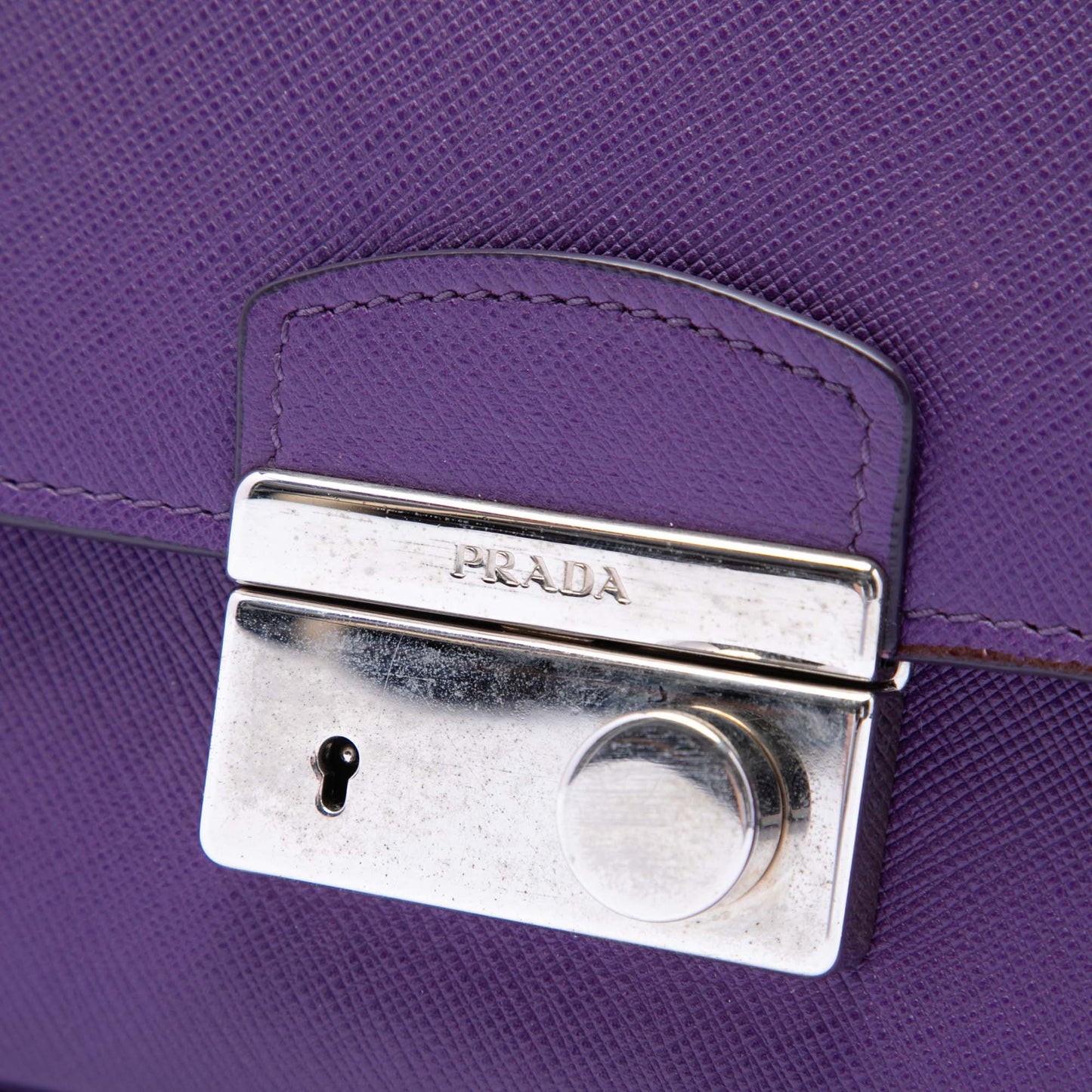 Prada Saffiano Sound Lock Crossbody