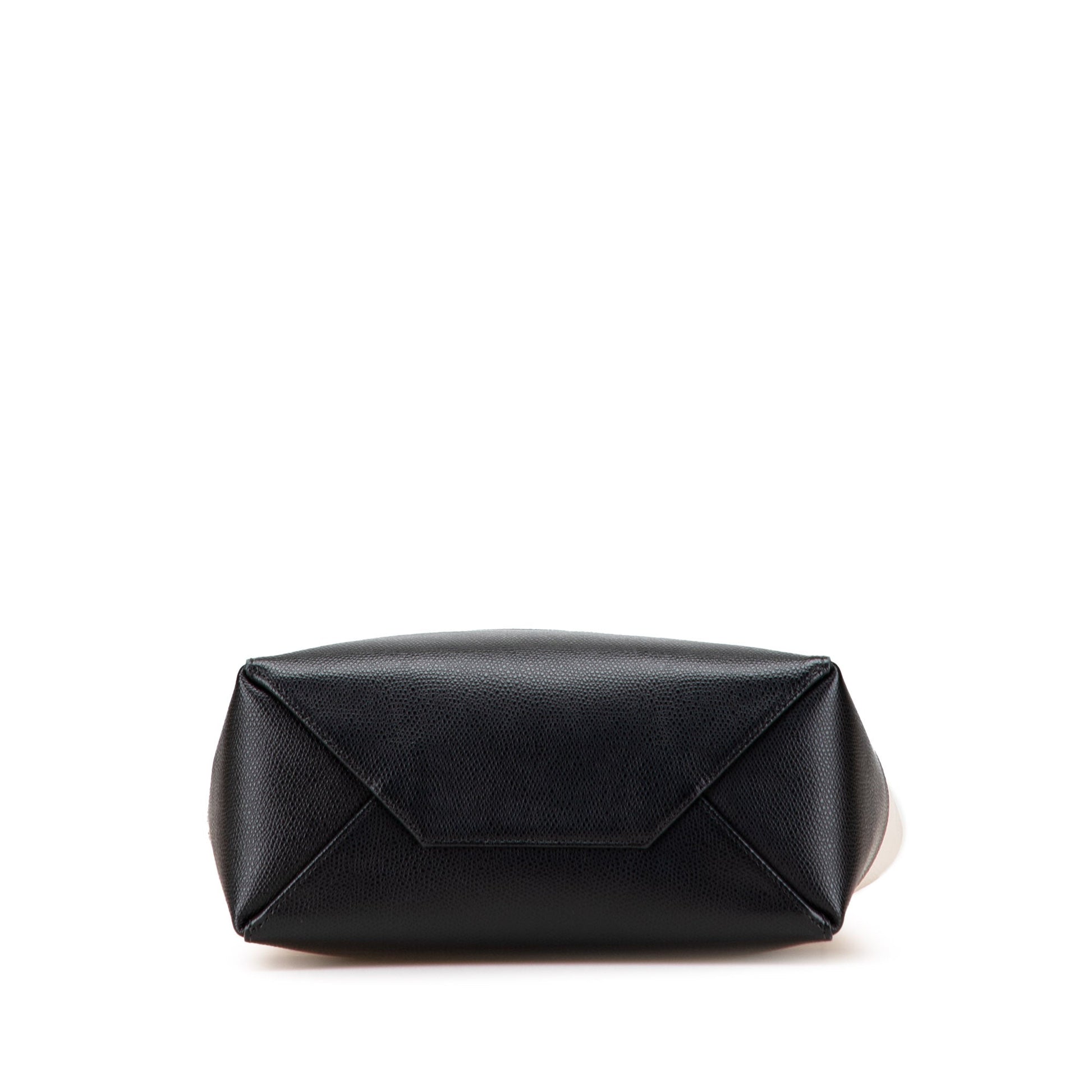Small Bicolor Leather Vertical Cabas
