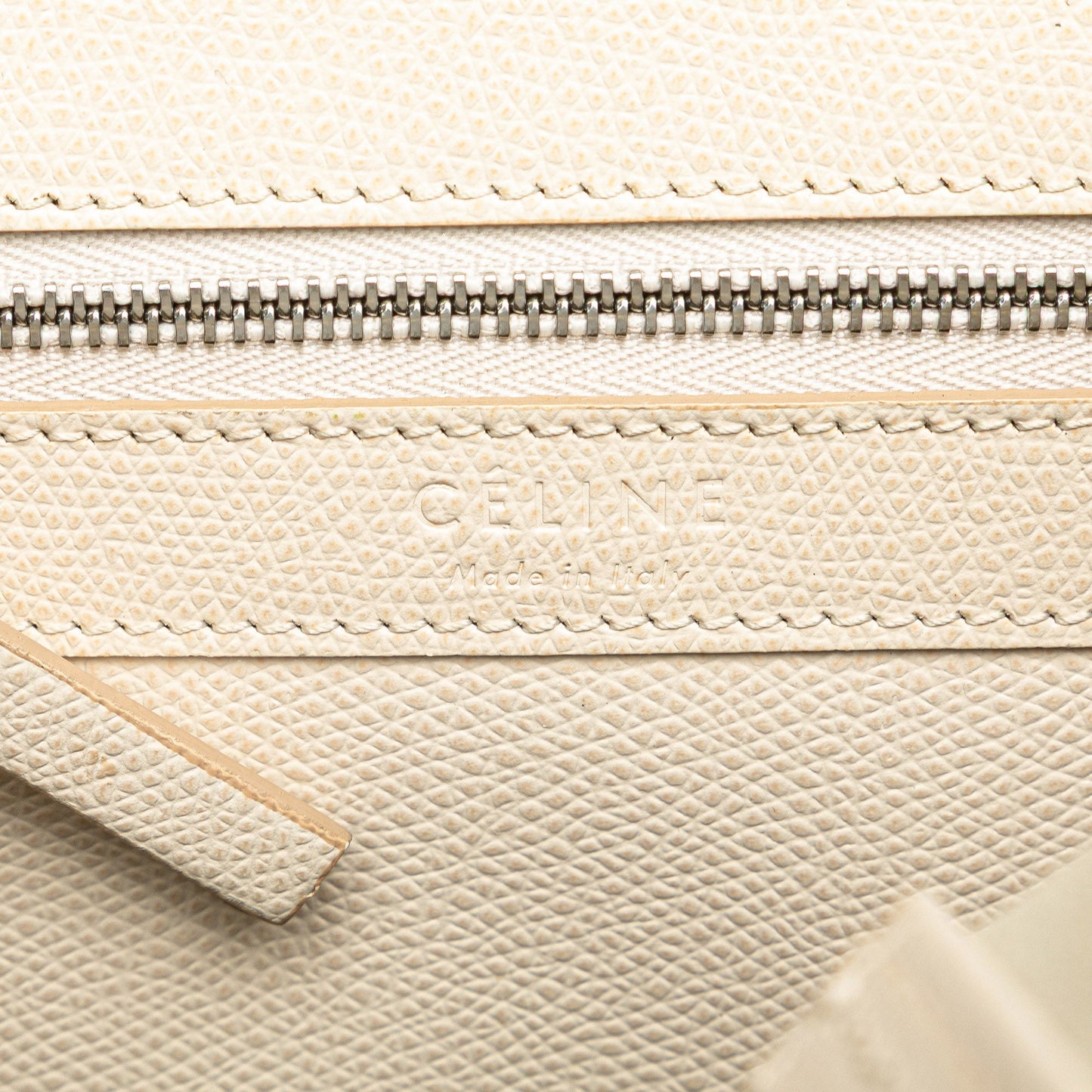 Small Bicolor Leather Vertical Cabas