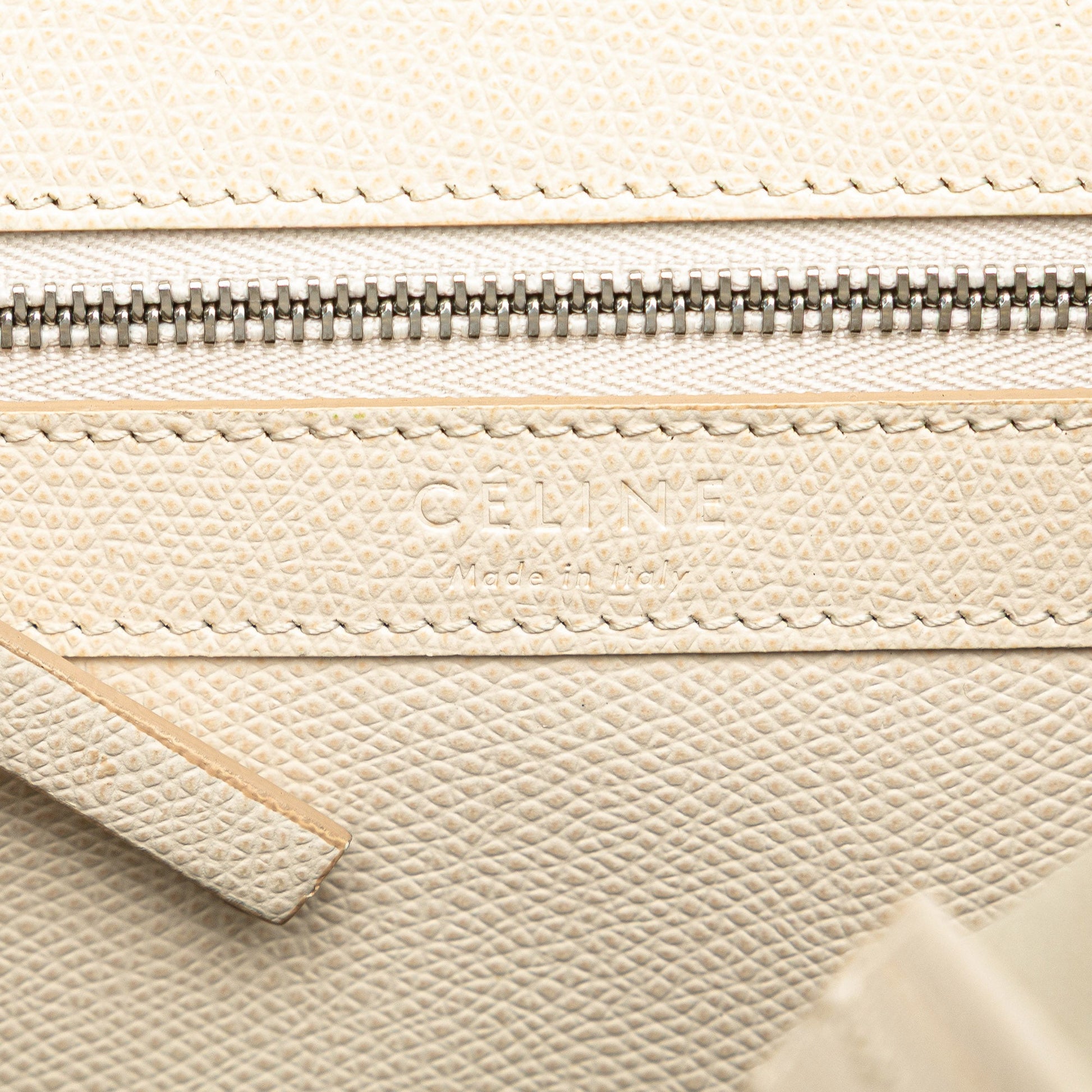 Small Bicolor Leather Vertical Cabas