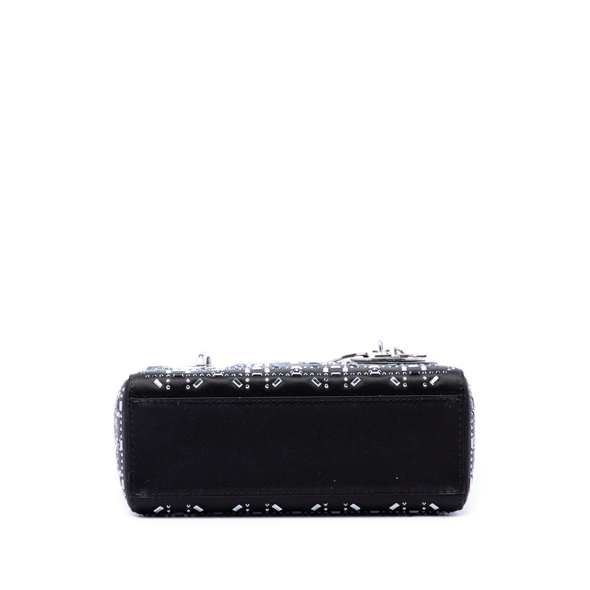 Dior Mini Satin Cannage Crystal Embellished Lady Dior
