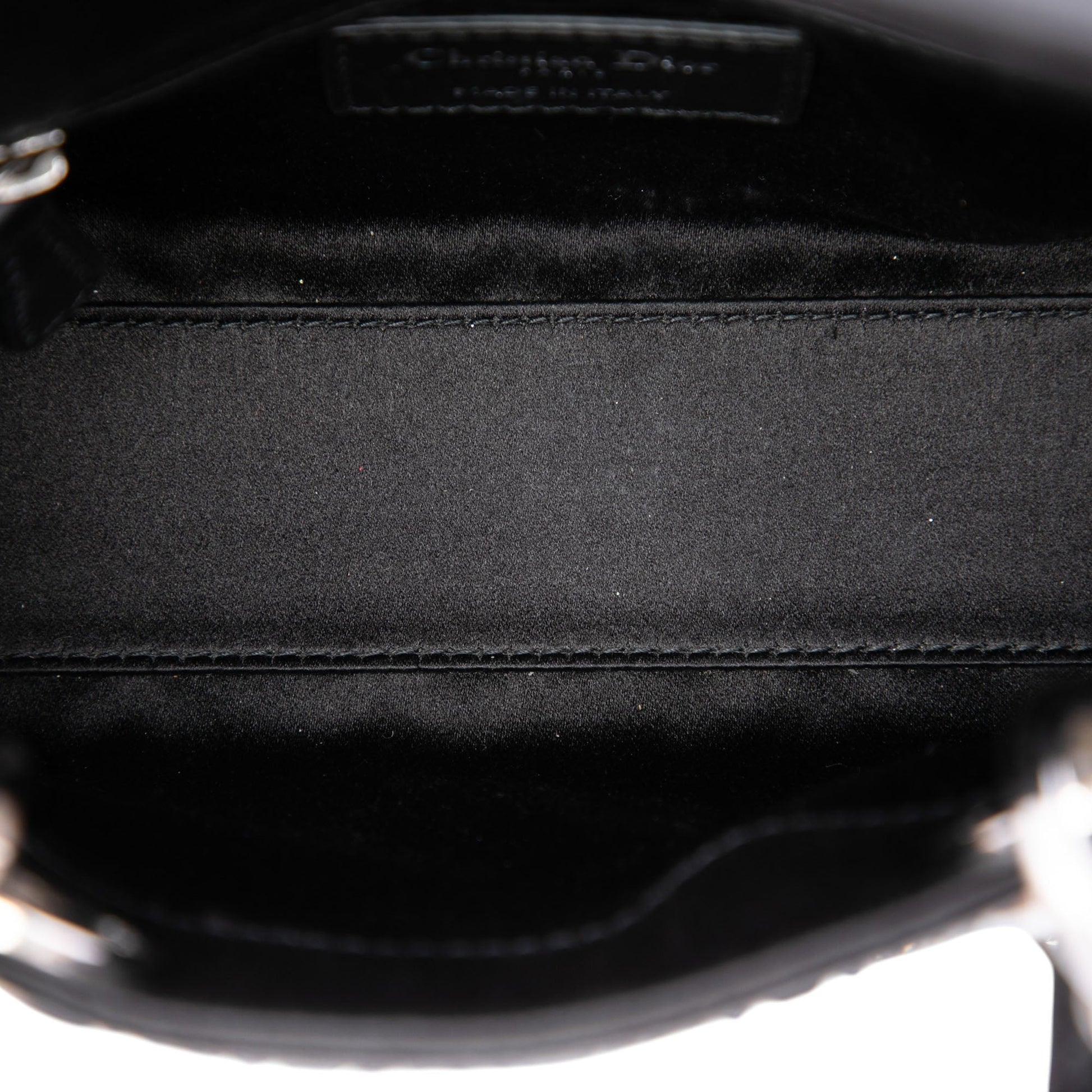 Dior Mini Satin Cannage Crystal Embellished Lady Dior
