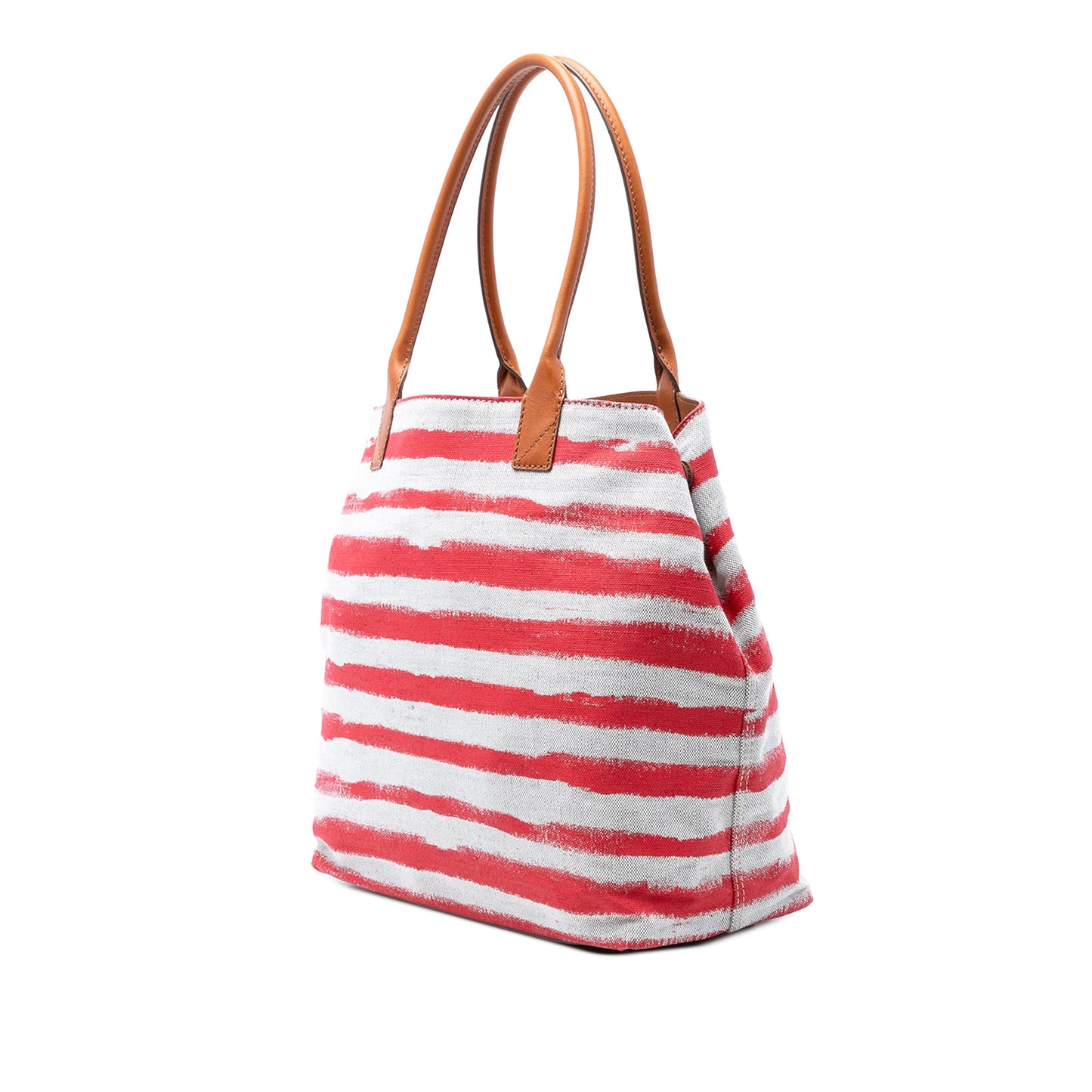 Burberry Canvas Striped Lauriston Tote