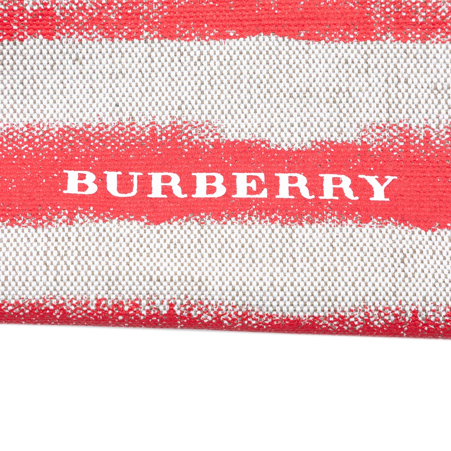 Burberry Canvas Striped Lauriston Tote