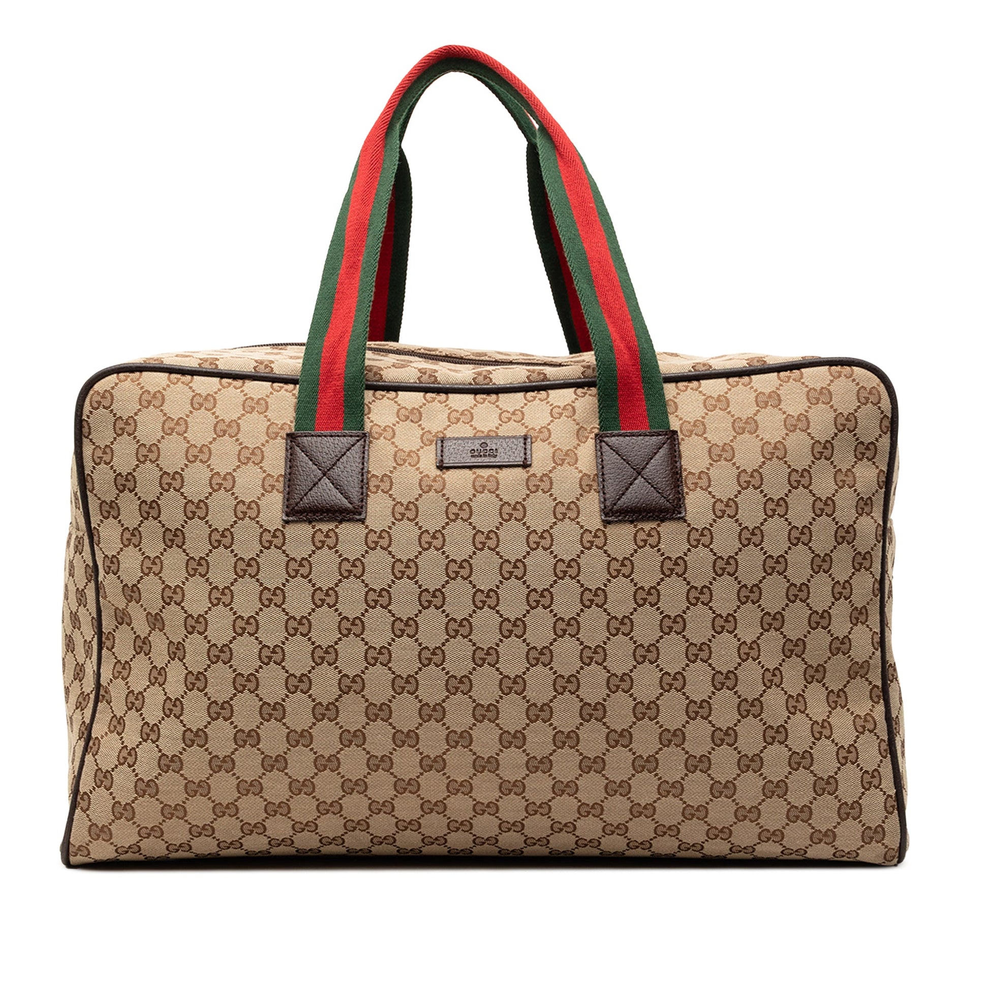 Gucci GG Canvas Web Travel Bag