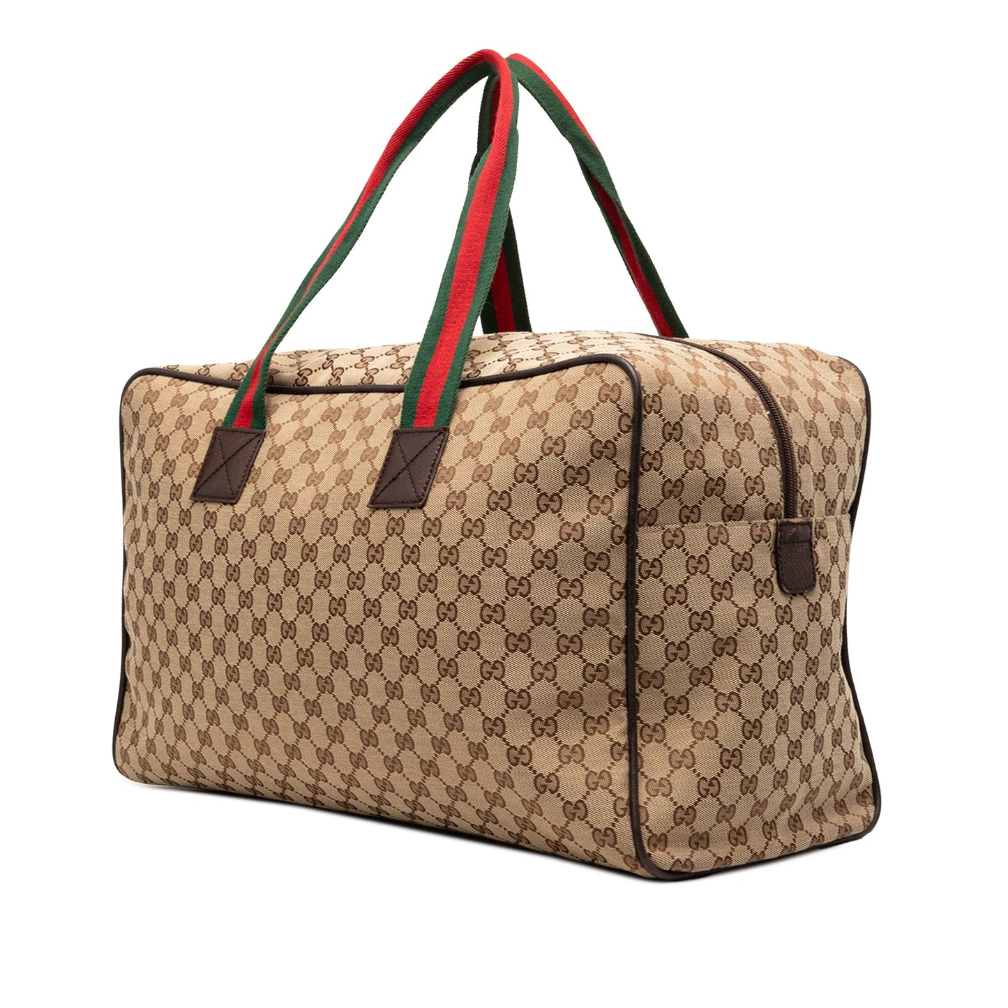 Gucci GG Canvas Web Travel Bag