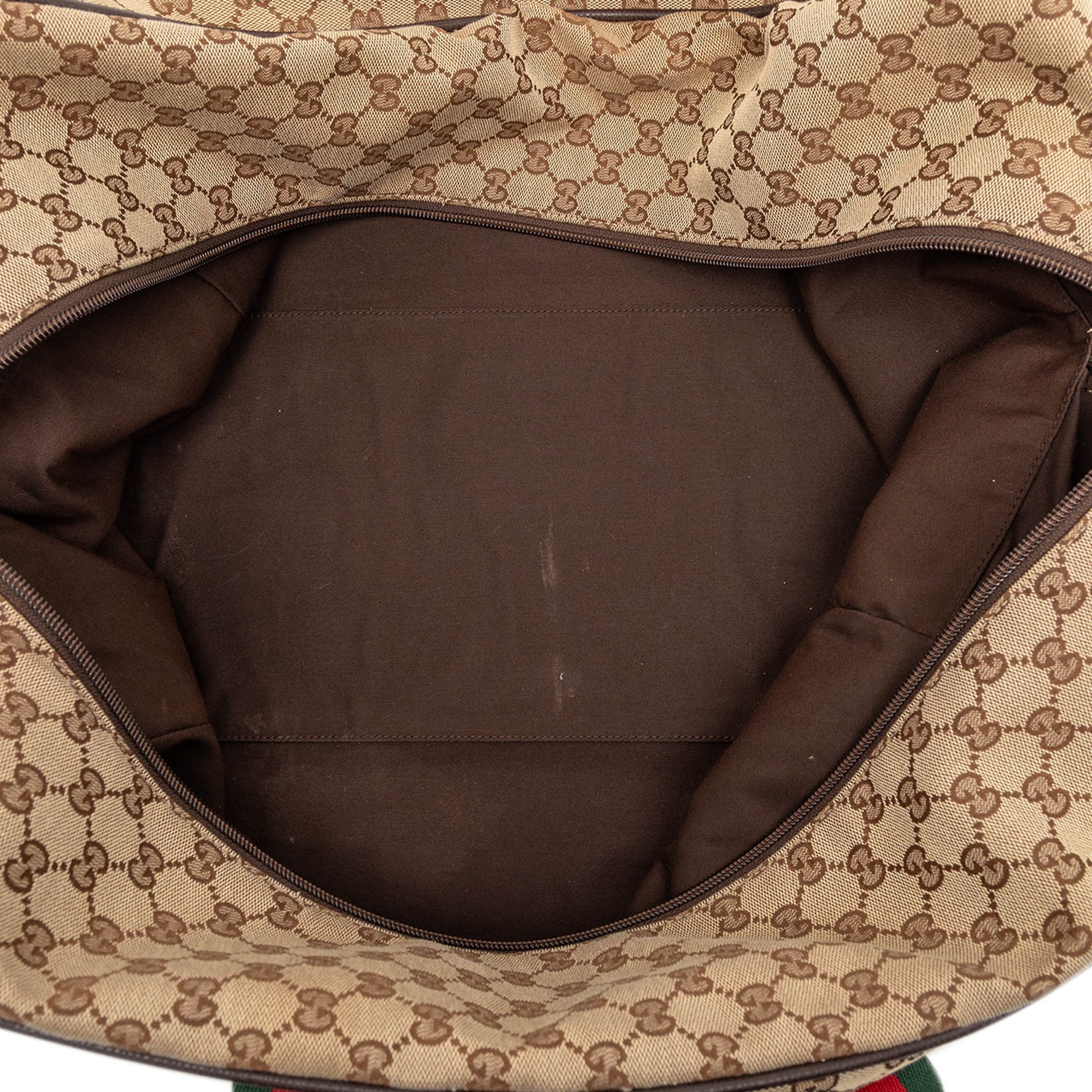 Gucci GG Canvas Web Travel Bag