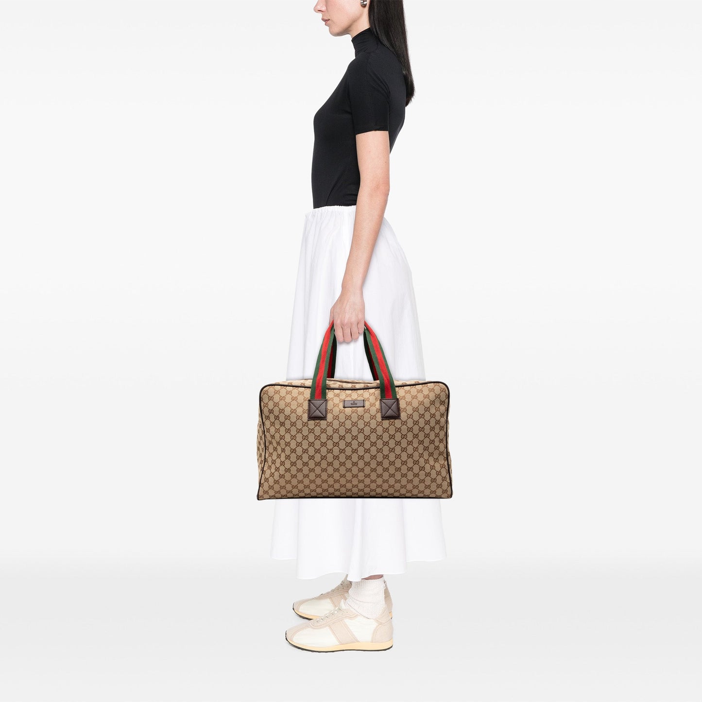 Gucci GG Canvas Web Travel Bag