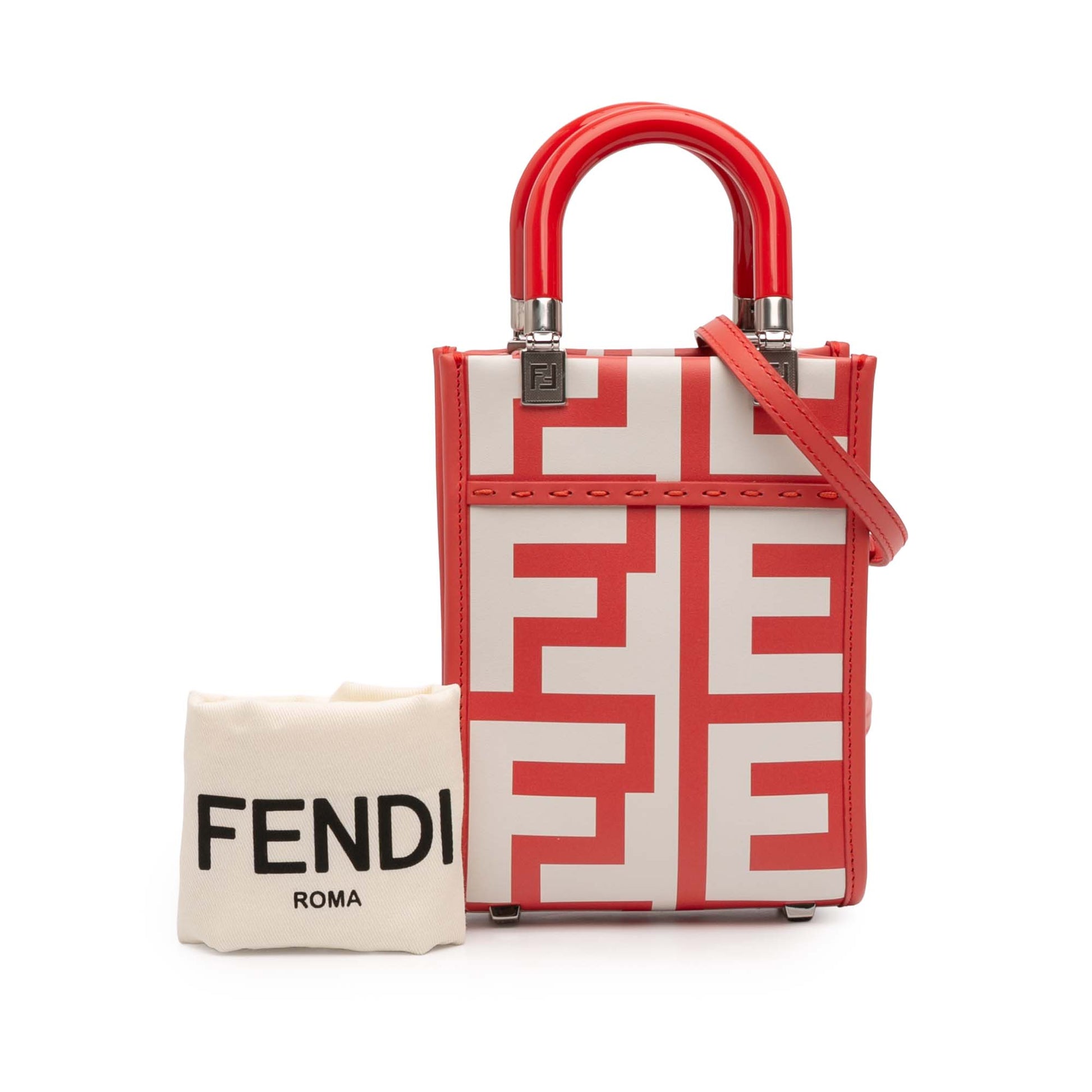 Fendi Marc Jacobs Mini Leather Sunshine Shopper Tote