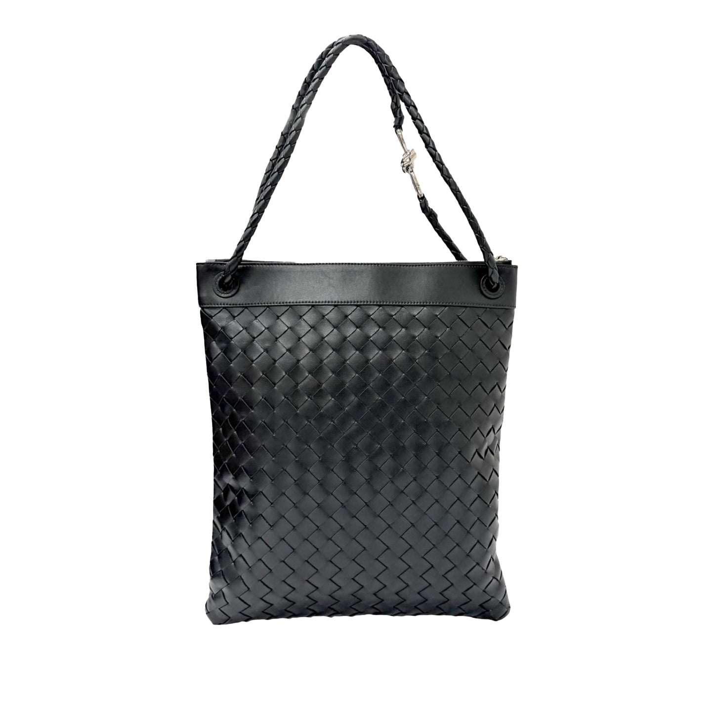 Bottega Veneta Nappa Intrecciato Andiamo Flat Messenger Bag