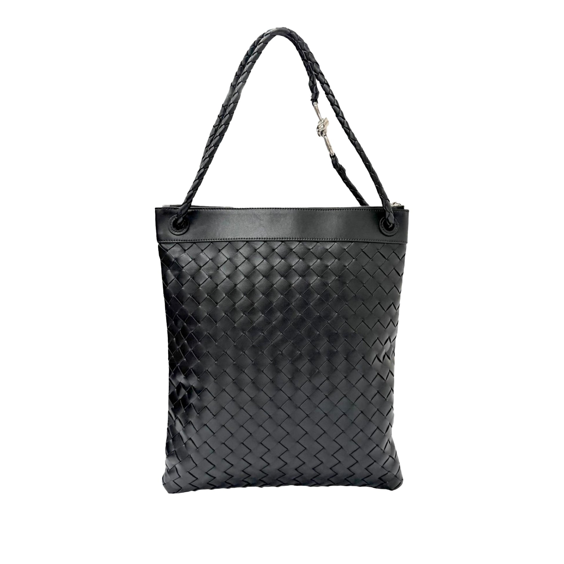 Bottega Veneta Nappa Intrecciato Andiamo Flat Messenger Bag
