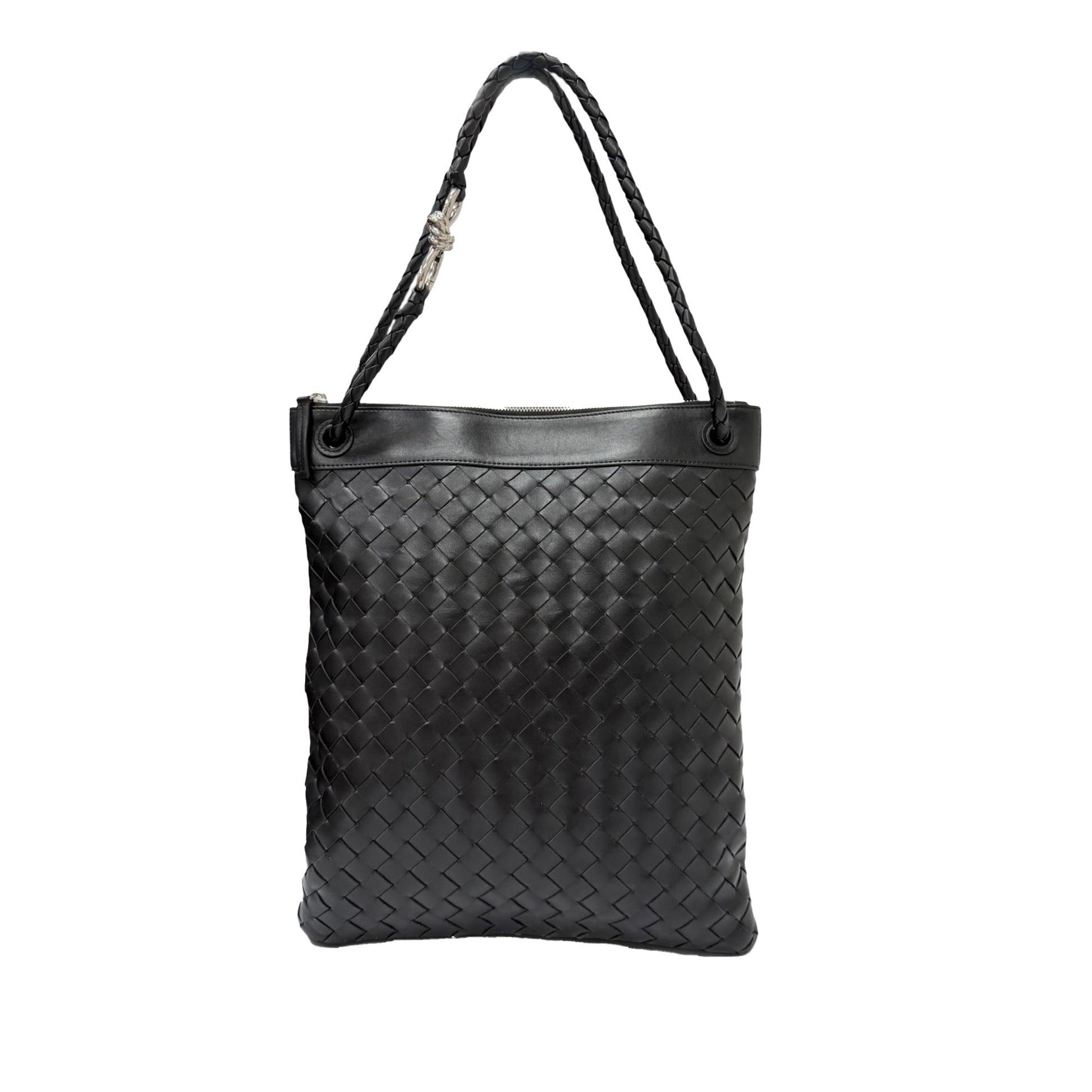 Bottega Veneta Nappa Intrecciato Andiamo Flat Messenger Bag