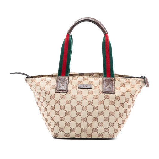 Gucci GG Canvas Web Tote