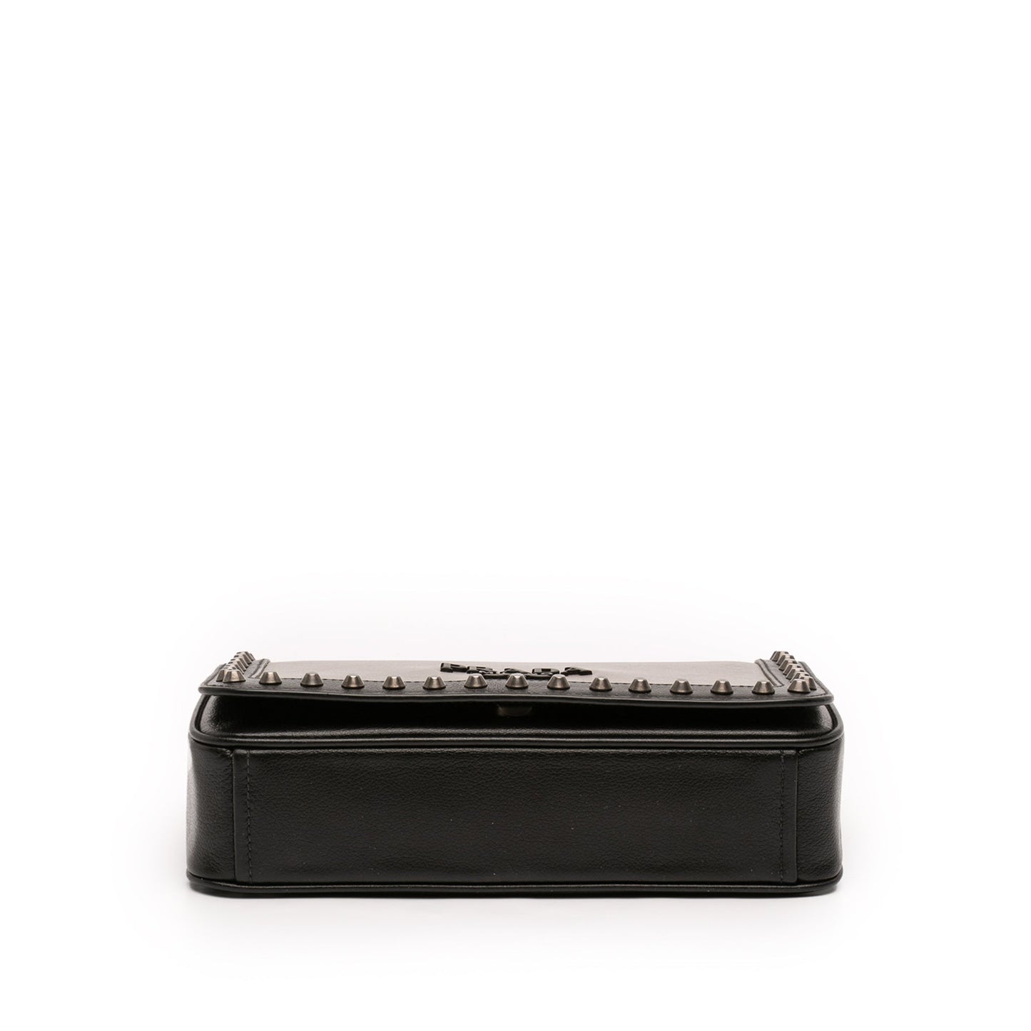 Prada Bicolor Glace Calfskin Studded Crossbody