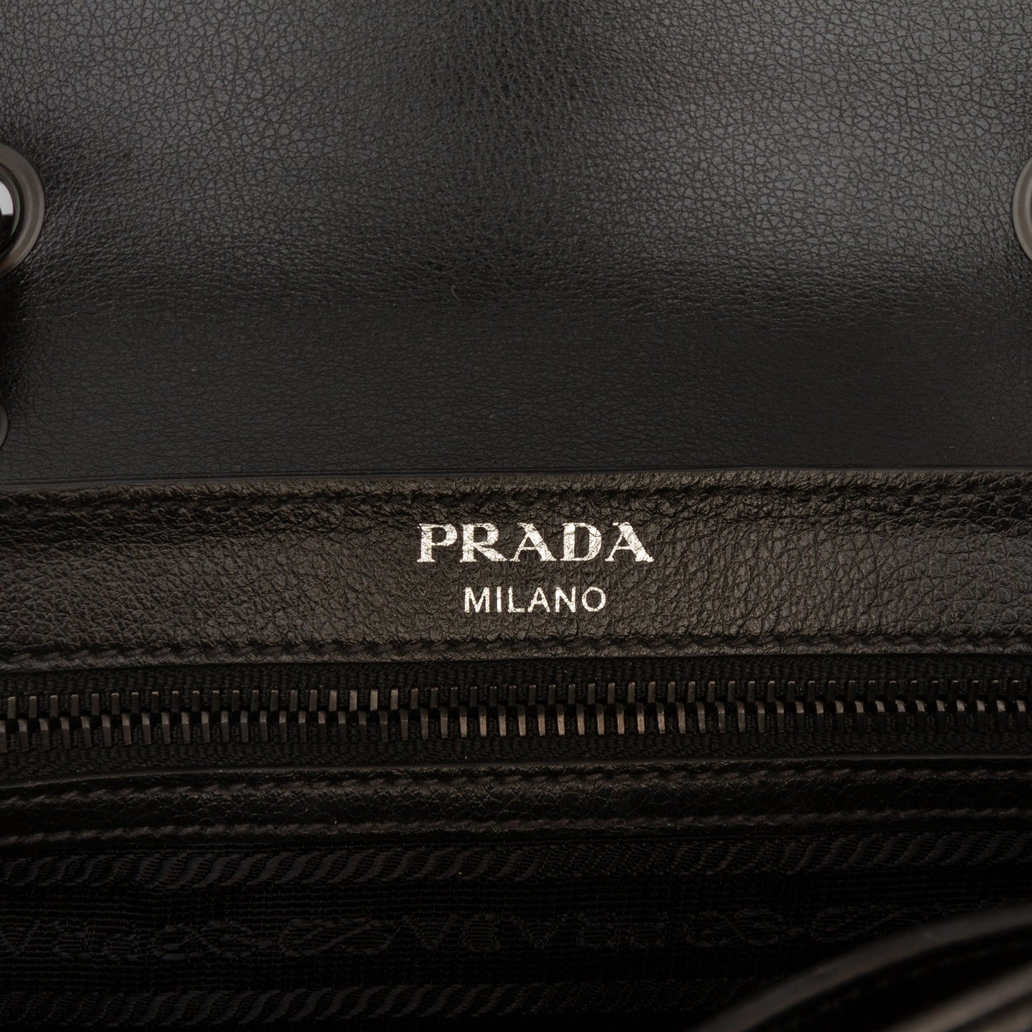 Prada Bicolor Glace Calfskin Studded Crossbody