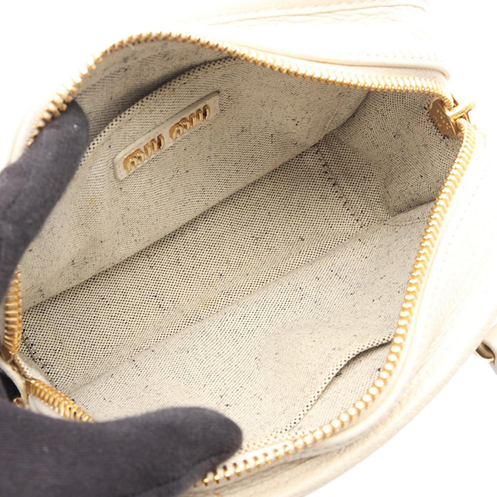 Miu Miu Vitello Daino Soft Satchel